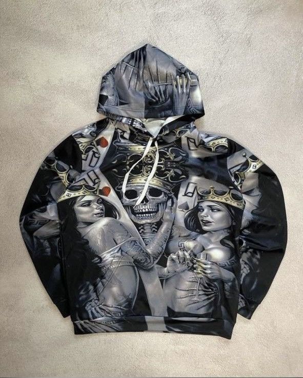 Japanese Brand Vintage LGB style distressed faded hoodie Size US L / EU 52-54 / 3 - 1 Thumbnail