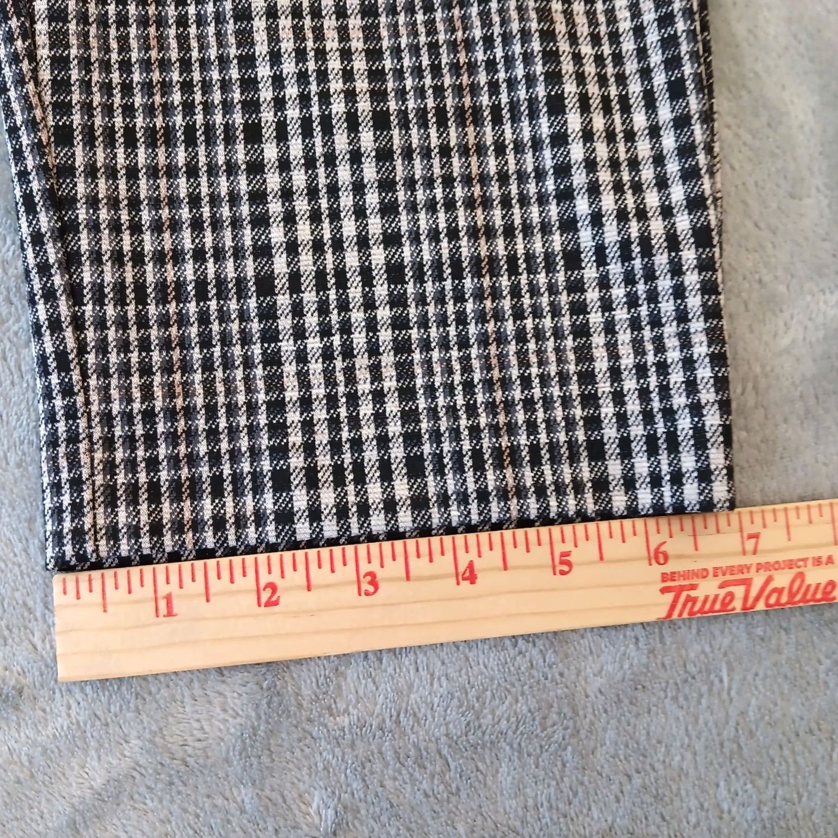 Vintage Briggs Petite Pants Womens PXL Black Gray Plaid Pull On Stretch Ankle 39x28 New Size 40" / US 18 - 6 Thumbnail