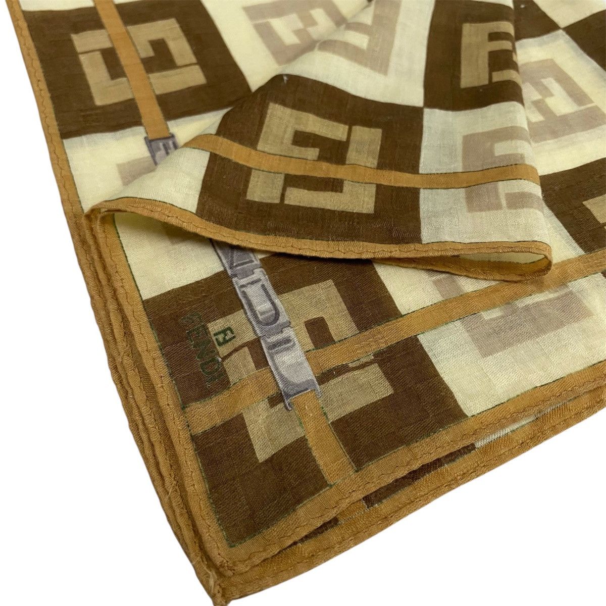 Fendi × Vintage Vintage fendi brown / Bandana / Neckerchief Size ONE SIZE - 4 Thumbnail