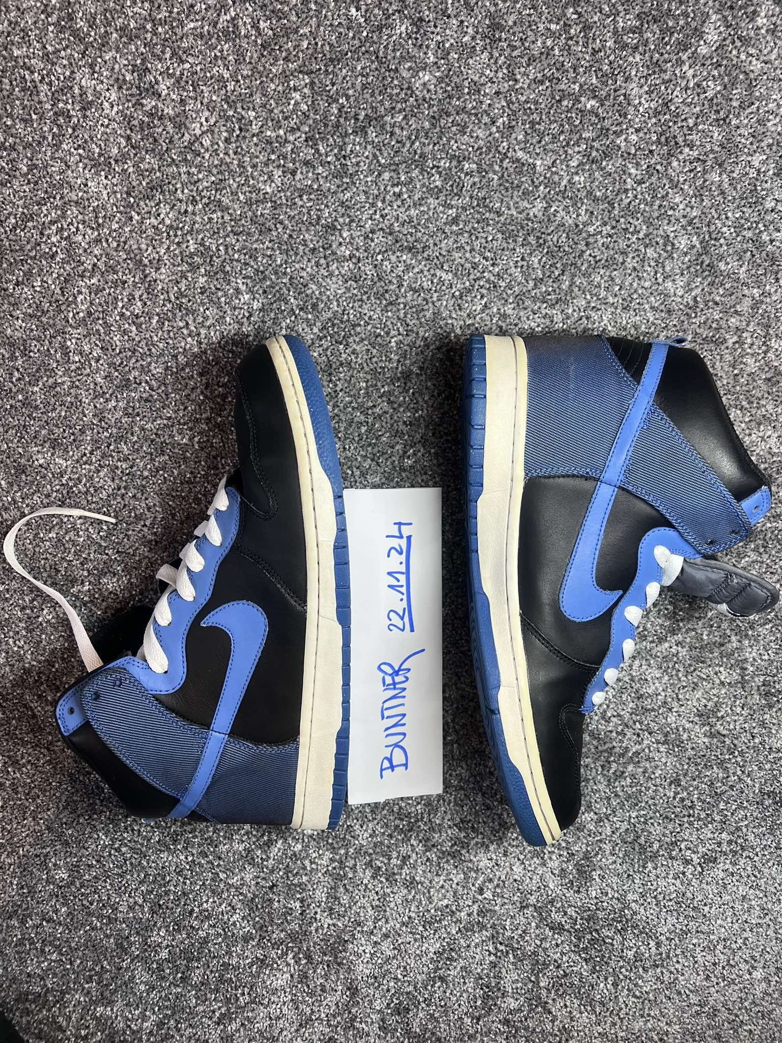 Nike × Vintage Nike SB 2009 Dunk High North black varsity blue flint Size US 10.5 / EU 43-44 - 7 Thumbnail