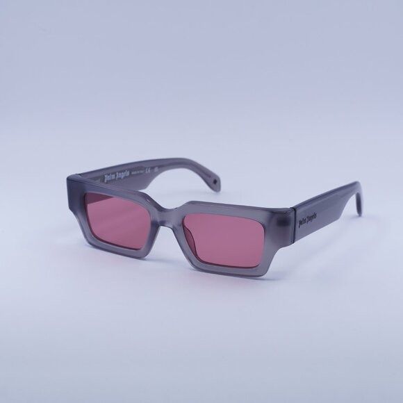 Palm Angels Palm Angels PERI086 HYDE 0921 Sunglasses Grey Rectangle Size ONE SIZE - 5 Thumbnail