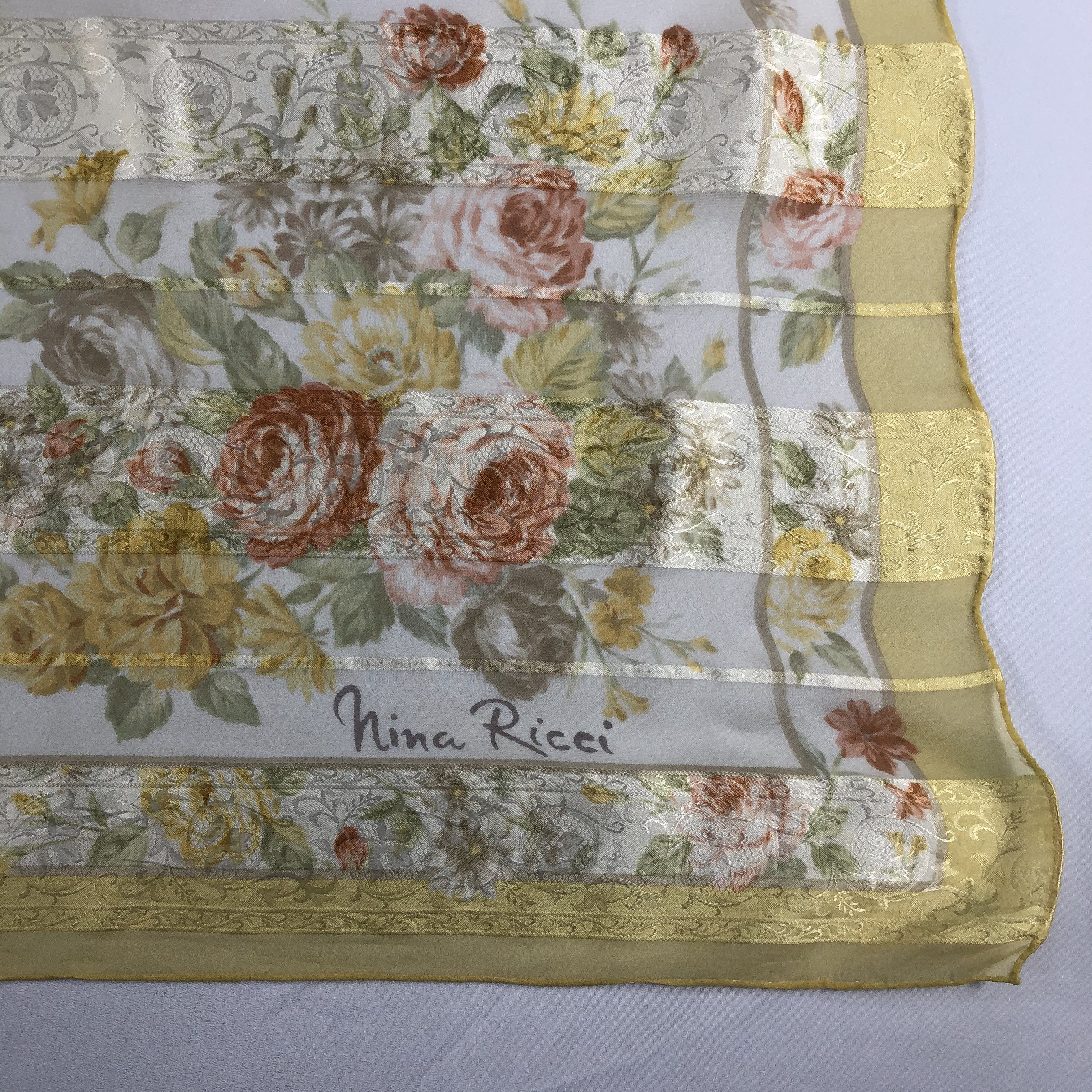 Nina Ricci Vintage Nina Ricci Silk Scarf Size ONE SIZE - 4 Thumbnail