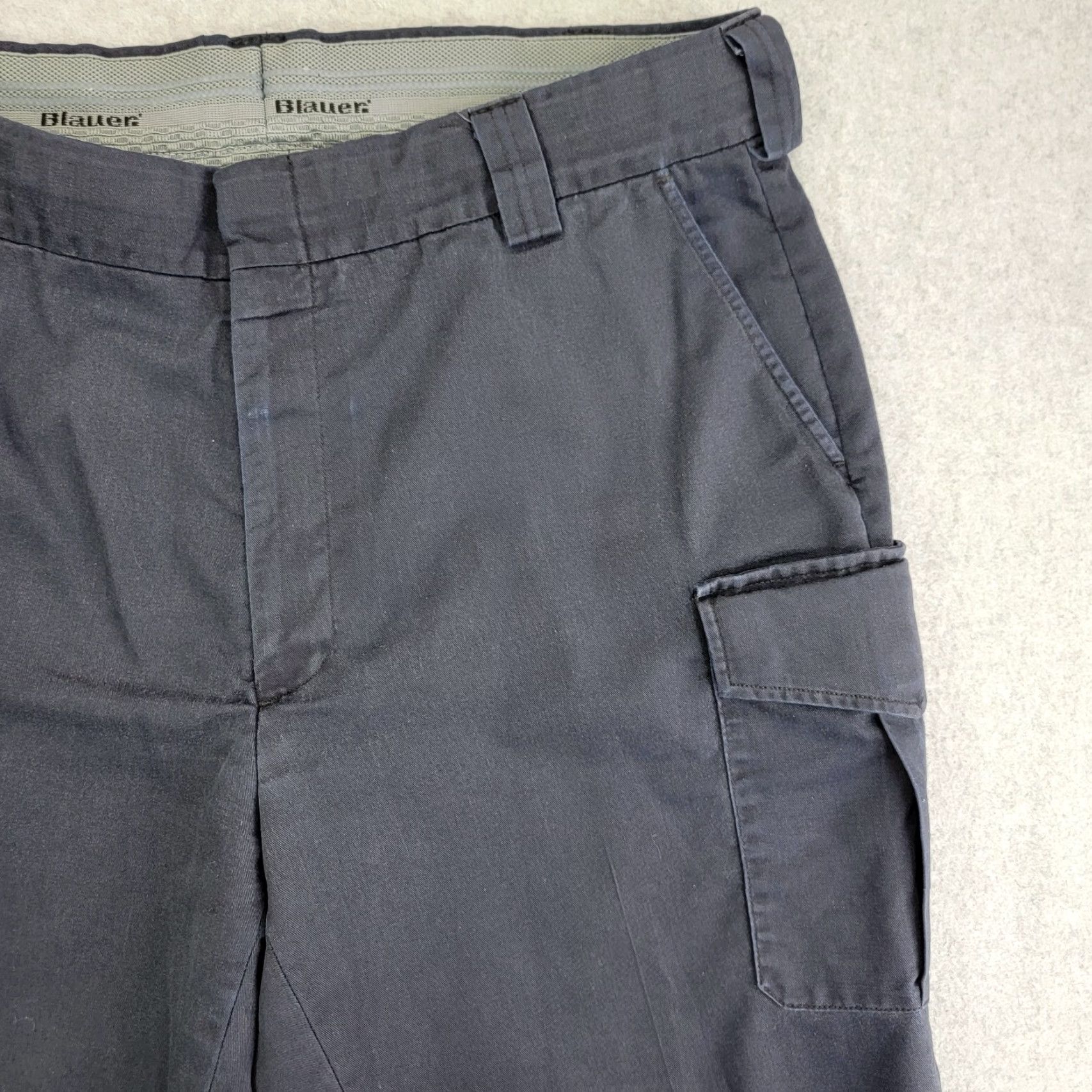 Vintage Blauer Tactical Pants Mens 38x28 Navy Blue Cargo Pockets Straight utility 8810X Size US 38 / EU 54 - 3 Thumbnail