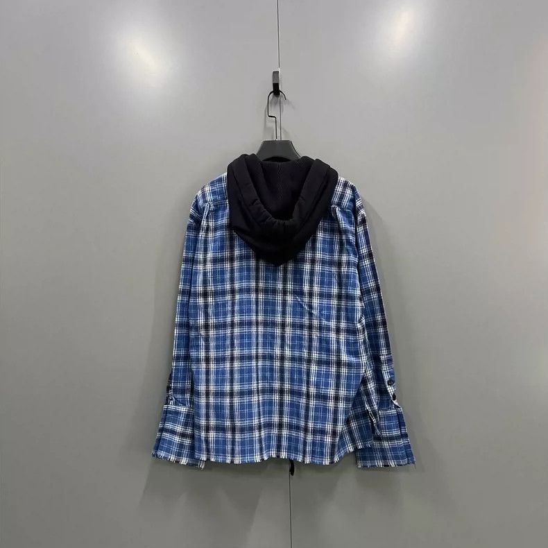Greg Lauren greg lauren size 2Blue checkered patchwork hooded jacket 25 Size US M / EU 48-50 / 2 - 4 Thumbnail