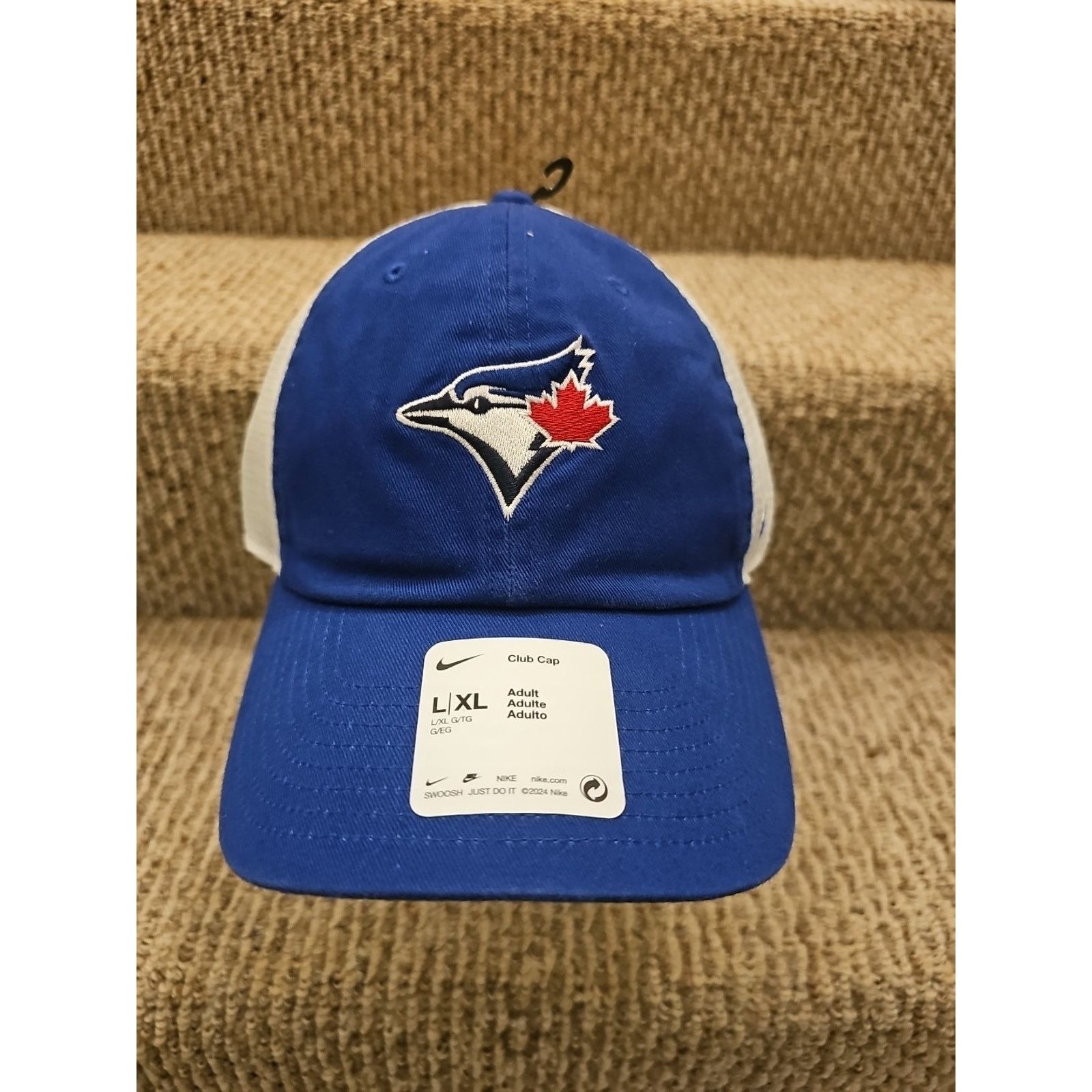 Nike Toronto Blue Jays Nike Club Cap Team L/XL Strap Mesh Hat Size ONE SIZE - 1 Thumbnail