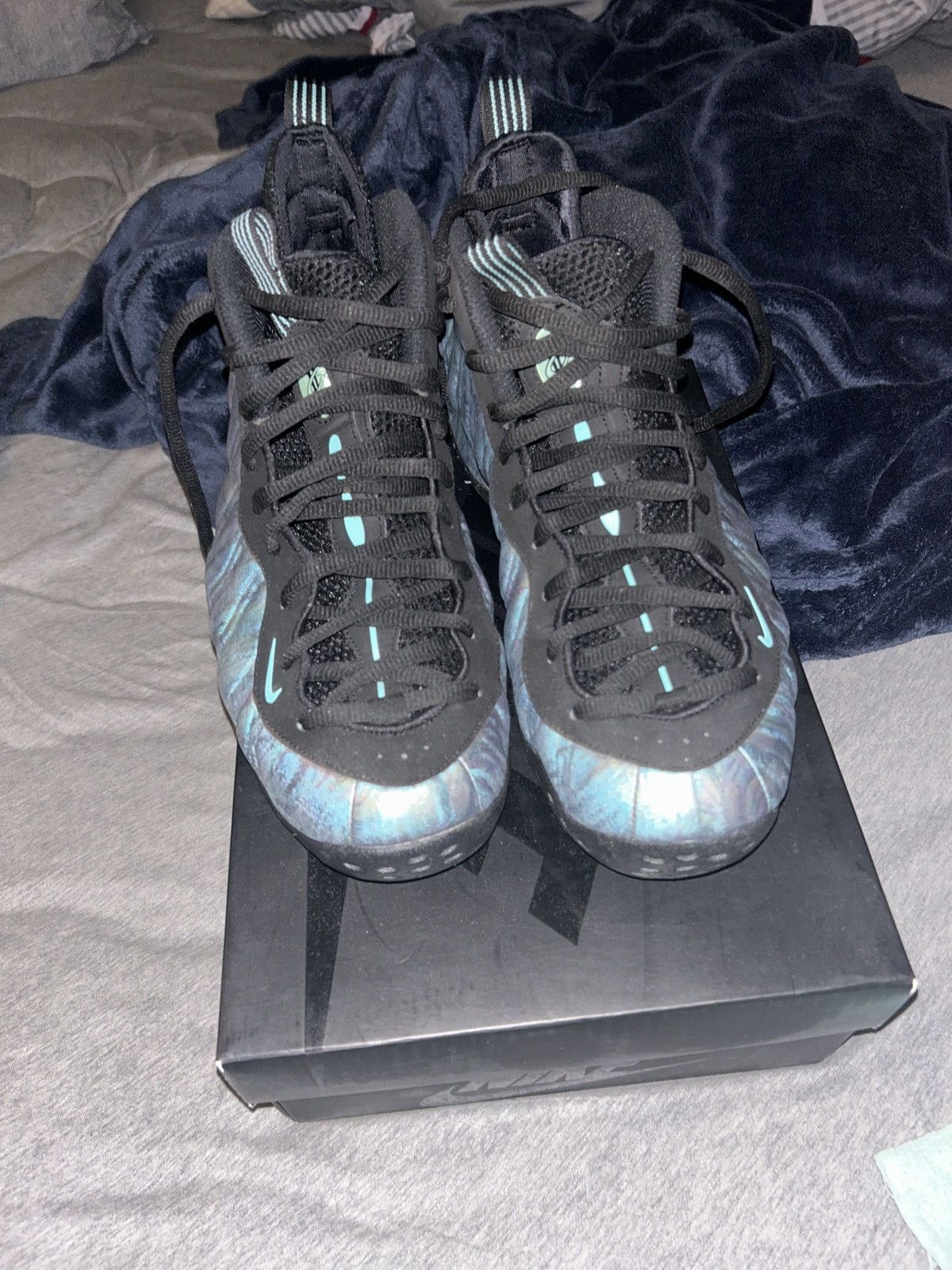 Nike CAN NEGOTIATE SIZE 11.5 ABALONE FOAMPOSITS, worn 1x, Size US 11.5 / EU 44-45 - 3 Thumbnail