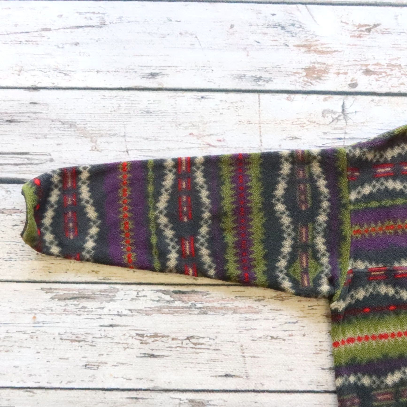 Patagonia VINTAGE Patagonia Aztec Print Snap-T Fleece Pullover Jacket Men M Green USA 90s Size US M / EU 48-50 / 2 - 4 Thumbnail