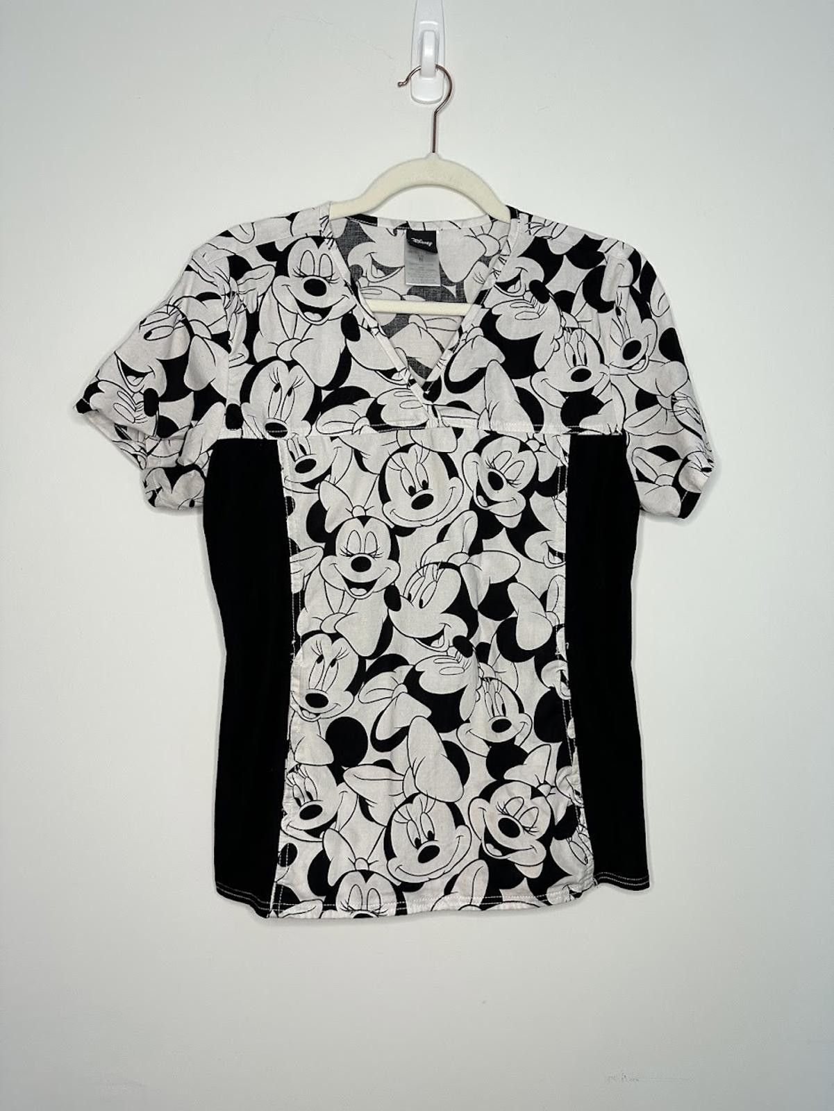 Disney Disney V-Neck Knit Panel Women's Medical Scrub Top - Sz. M Size M / US 6-8 / IT 42-44 - 2 Thumbnail