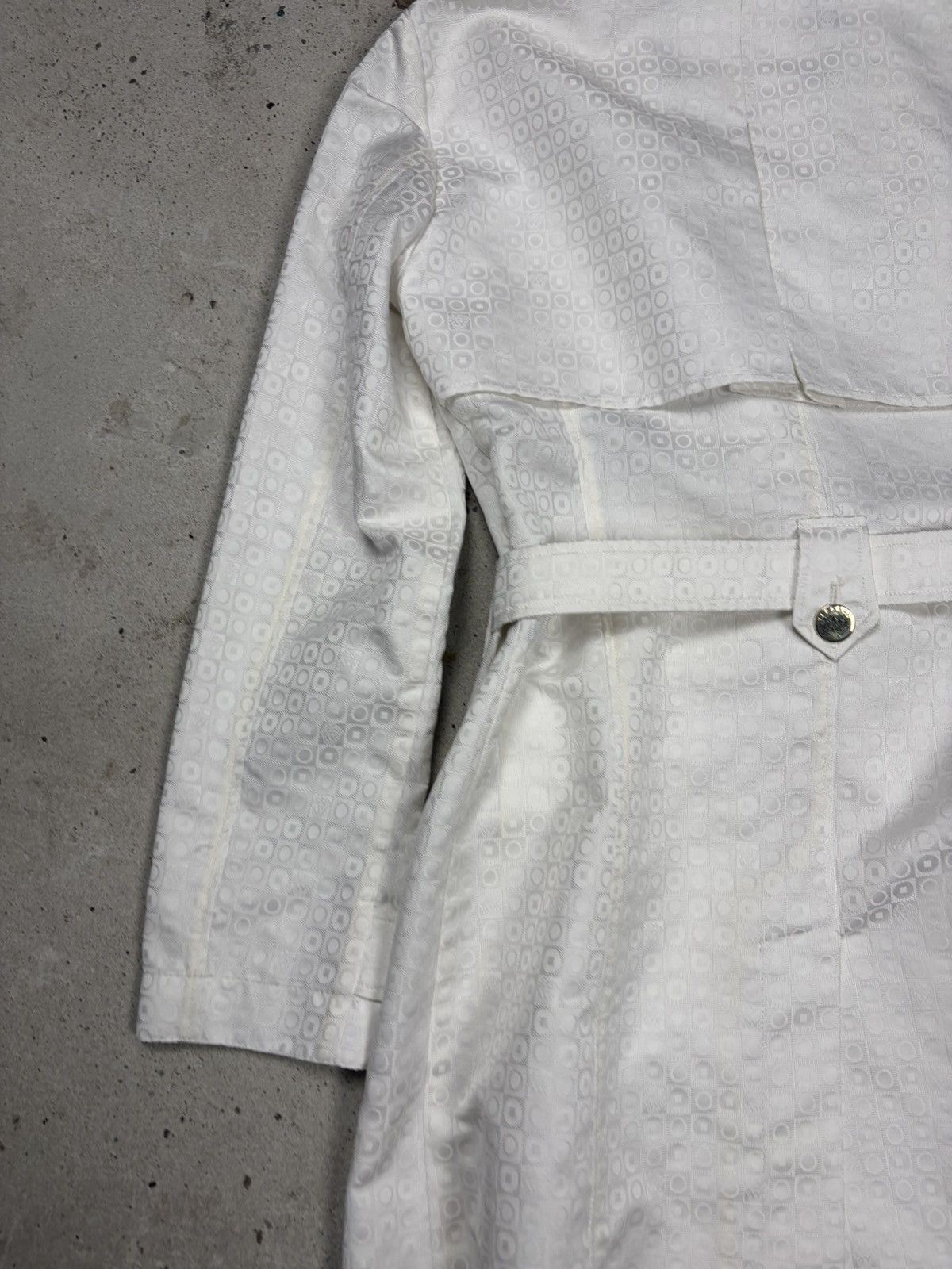 Versace 2000s Gianni Versace Double Breasted Trench Coat Jacquard Size M / US 6-8 / IT 42-44 - 18 Thumbnail