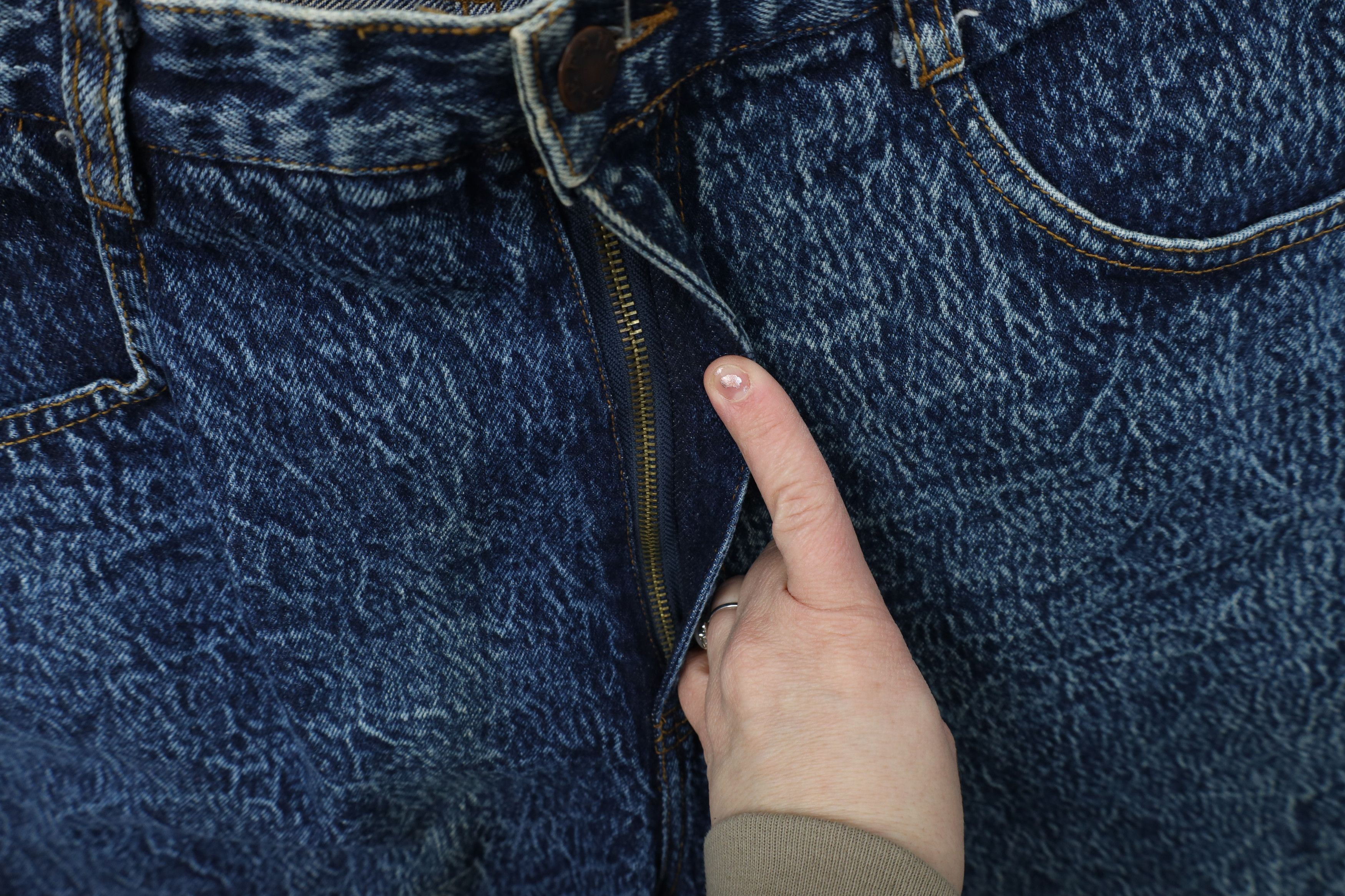 Vintage Vintage 90s Streetwear Acid Wash Tapered Leg Denim Jeans Size 38" / US 16 / IT 52 - 7 Thumbnail