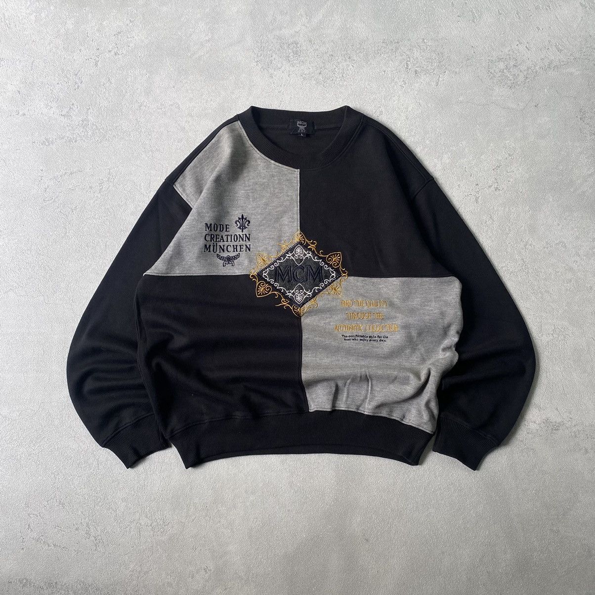MCM × Vintage vintage MCM Embroidery sweatshirt Size US L / EU 52-54 / 3 - 4 Thumbnail