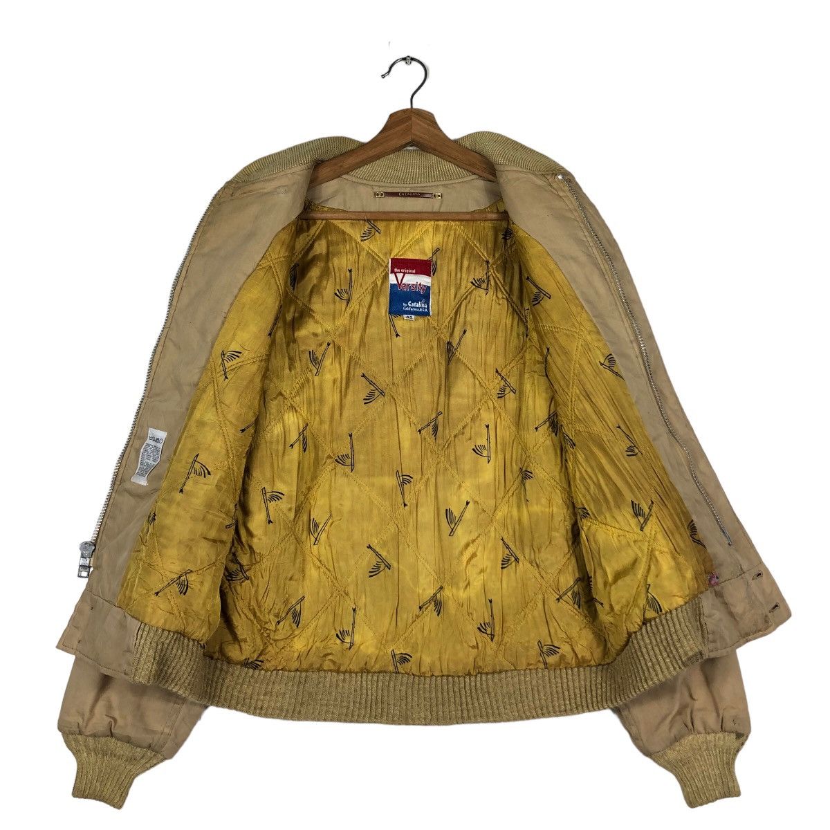 Vintage 🔥Vintage Fly Bomber Jacket Varsity Catalina Size US M / EU 48-50 / 2 - 13 Thumbnail