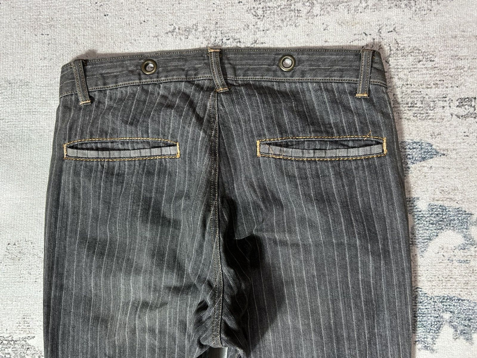 Le Grande Bleu (L.G.B.) × PPFM × semanticdesign 2000s Semantic Design Hickory Denim Boot Cut Size US 30 / EU 46 - 4 Thumbnail