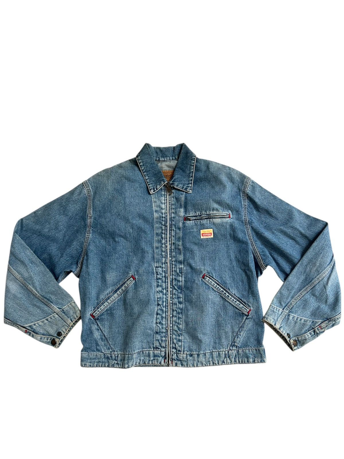 Levi's × Levi's Vintage Clothing × Vintage Vintage Levis Workers Denime Jacket Size US M / EU 48-50 / 2 - 1 Thumbnail