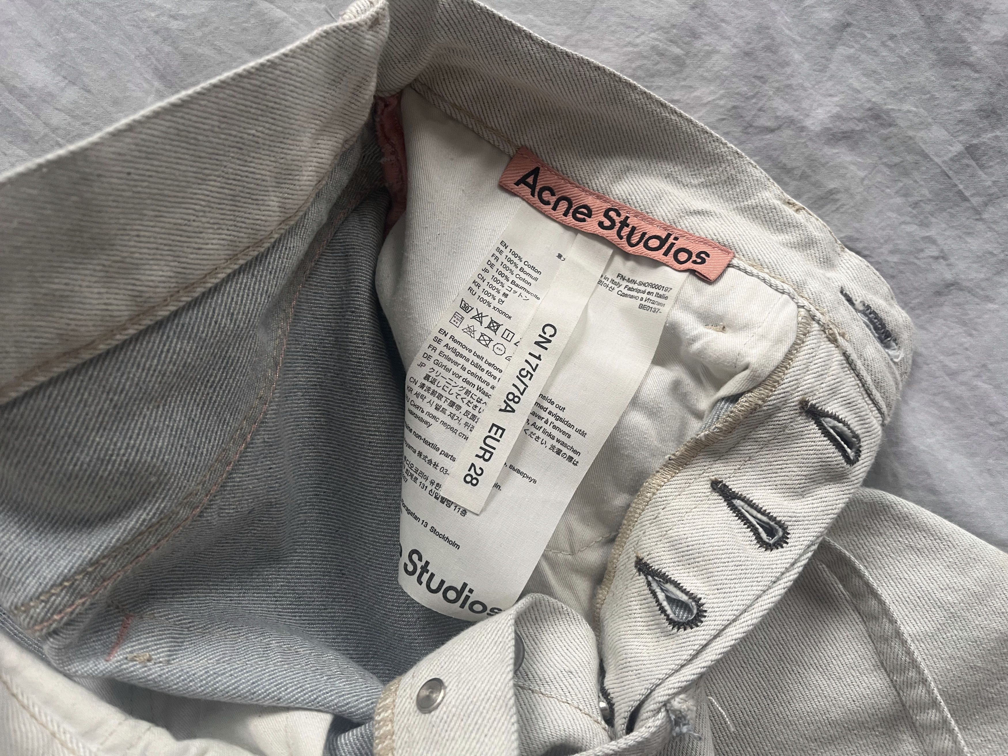 Acne Studios Lightwash Long Denim Shorts Size US 28 / EU 44 - 5 Thumbnail
