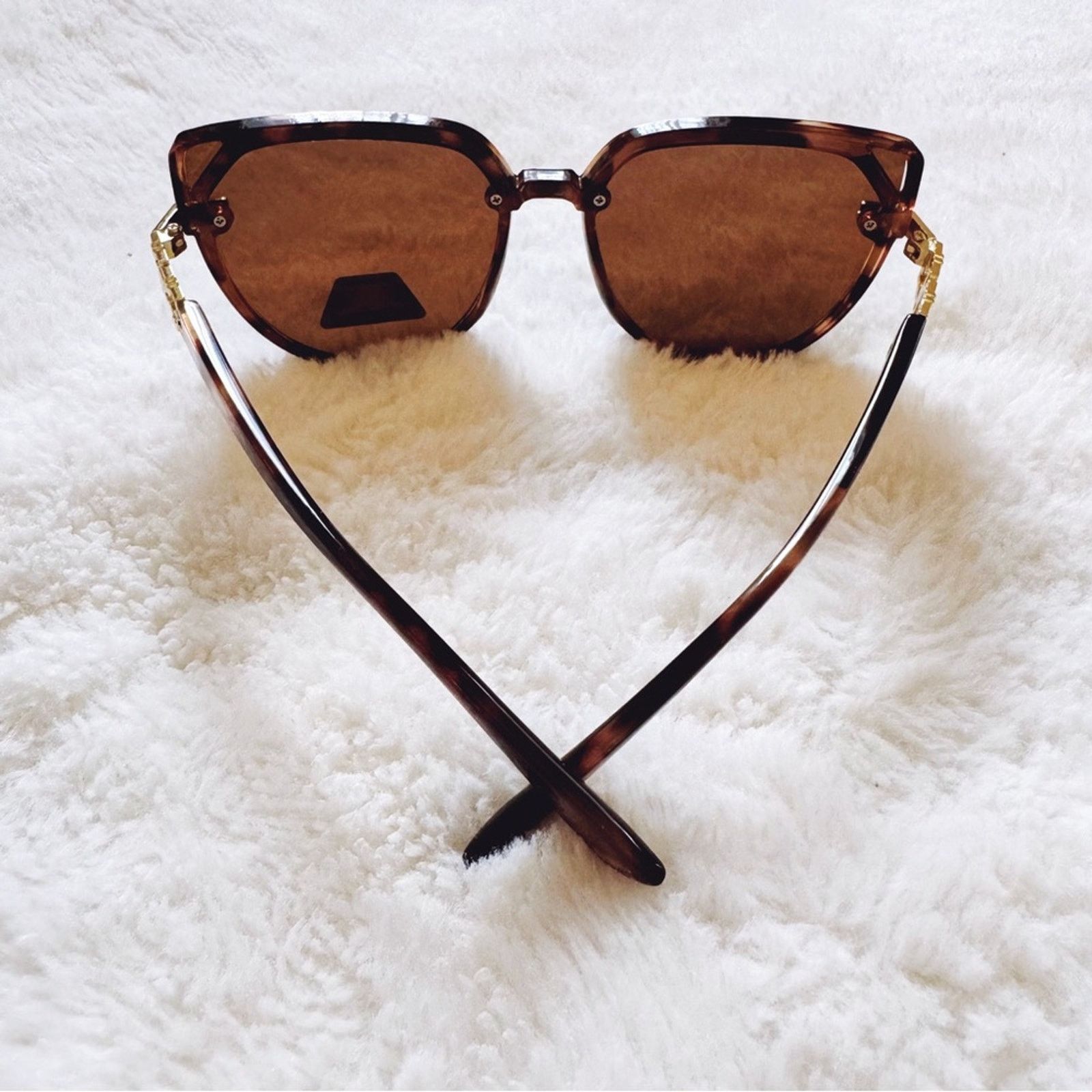 Other Genevieve Tortoise Brown Rimless Polarized Sunglasses Size ONE SIZE - 10 Thumbnail