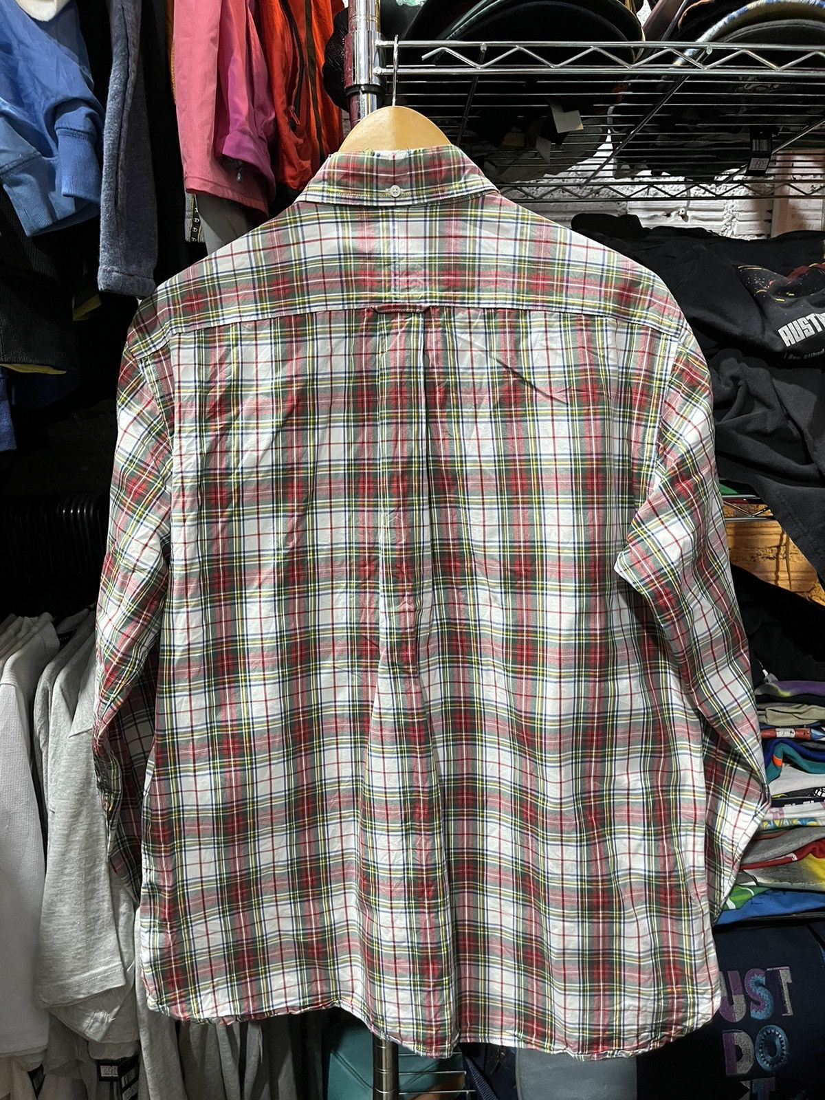 Japanese Brand Lands End Flannel Shirt Longsleeve 90s Size US L / EU 52-54 / 3 - 2 Thumbnail
