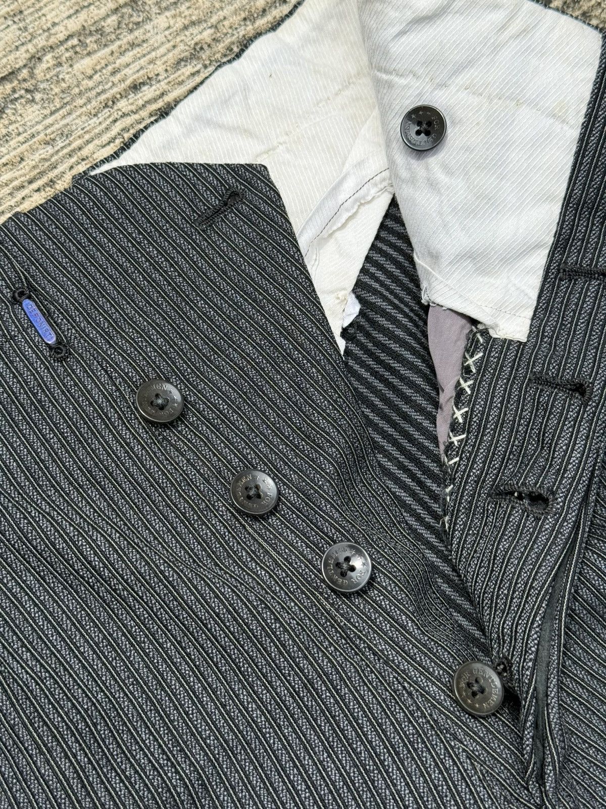 Vintage Vintage 60s 70s Gentlemen 3-Star Pinstripe Pants Size US 27 - 4 Thumbnail