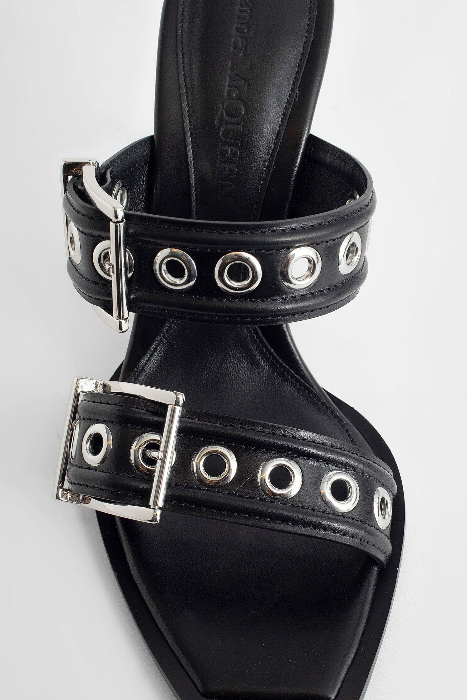 Alexander McQueen o1y0225 Sandals in Black Size US 9 / IT 39 - 5 Thumbnail