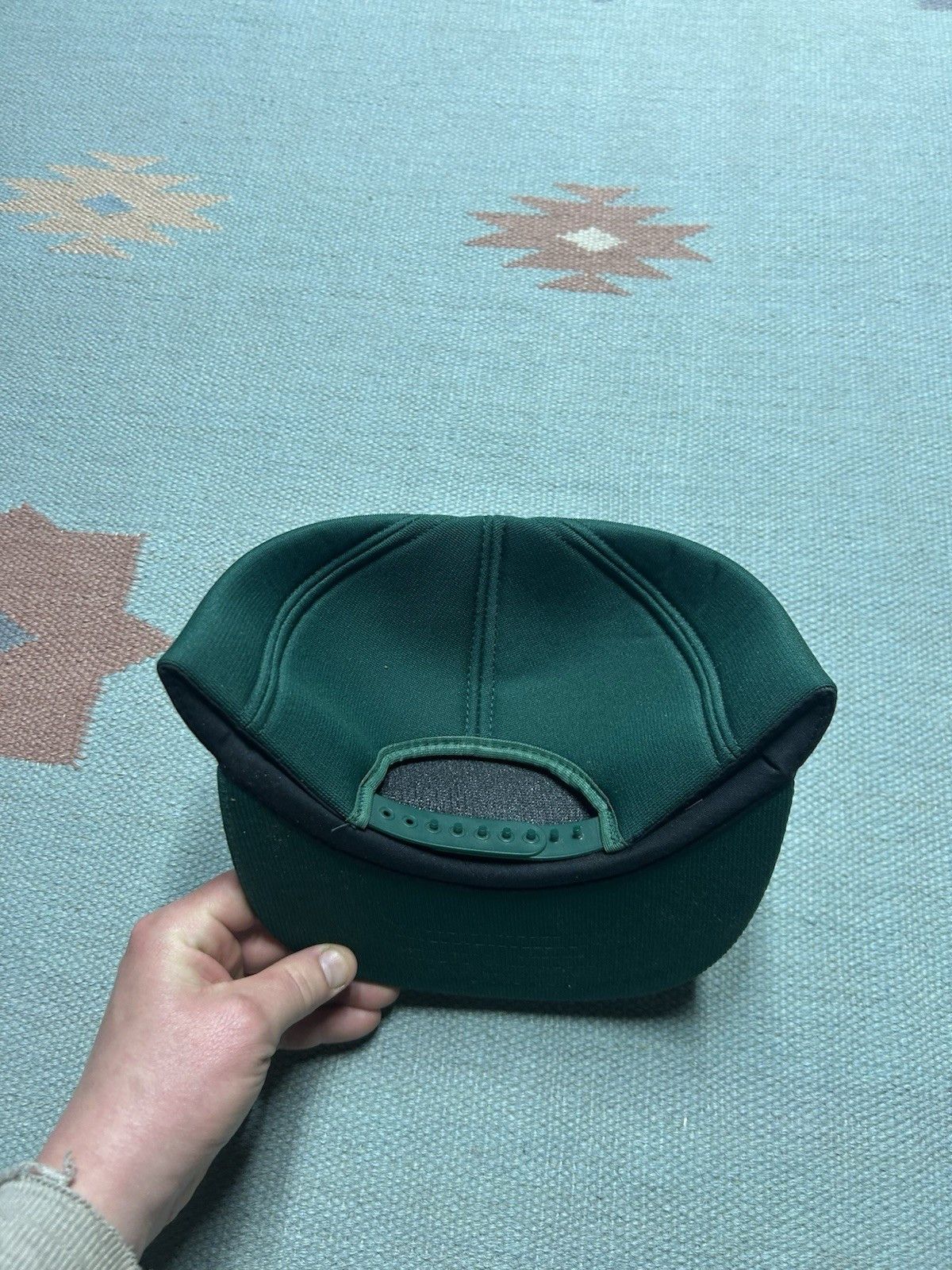 Vintage Vtg 80 snap hat Ittner bean & grain Michigan farm forest USA Size ONE SIZE - 4 Thumbnail