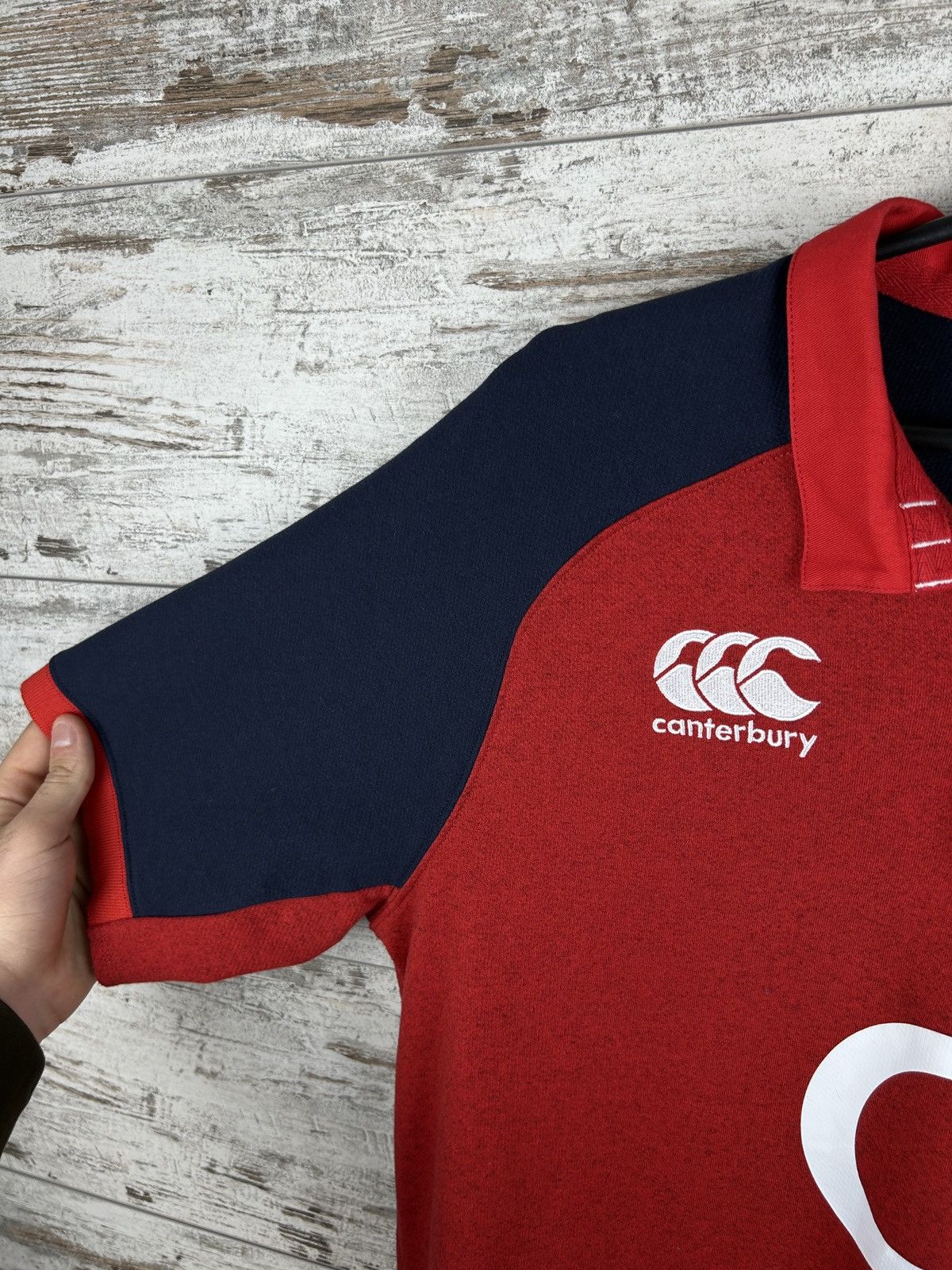 Canterbury of New Zealand Mens Vintage Canterbury England rugby polos T-shirt rare Size US M / EU 48-50 / 2 - 7 Thumbnail