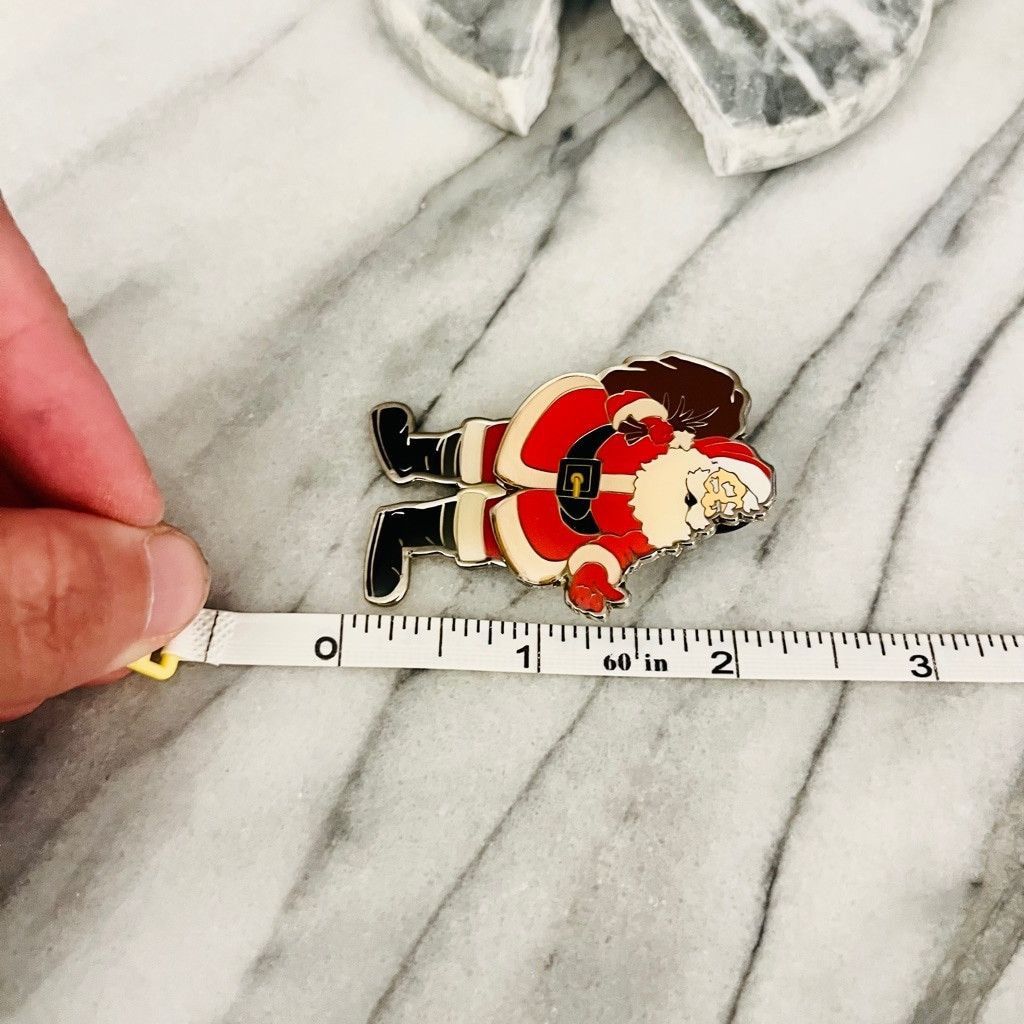 Jewelry Hogeye Santa Brooch Pin Articulated Swivel Legs Size ONE SIZE - 7 Thumbnail
