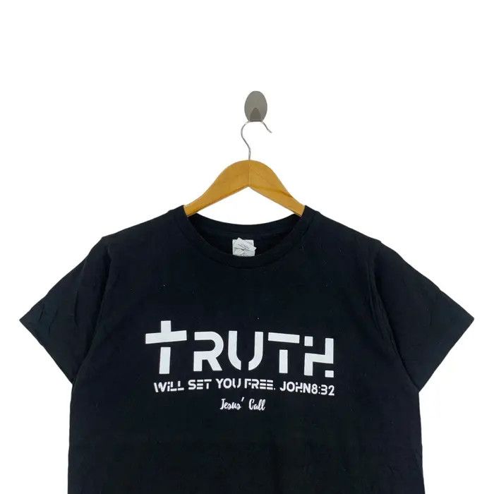 Vintage TRUTH WILL SET YOU FREE Verse John Tee Shirt Top Size US S / EU 44-46 / 1 - 2 Thumbnail