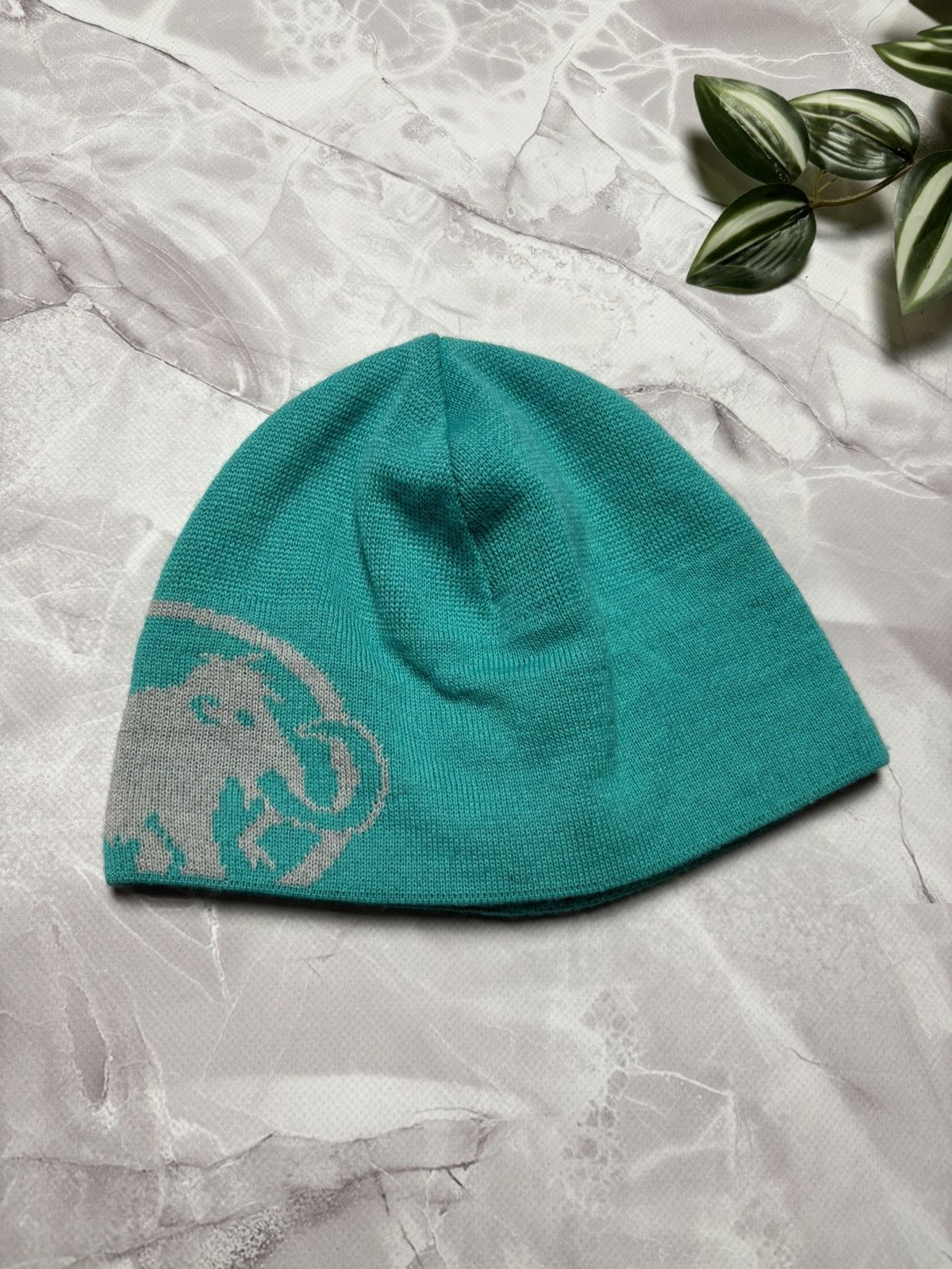 Mammut Mammut Tweak Beanie Hat Wool Blend Turquoise Unisex One Size Size ONE SIZE - 1 Thumbnail