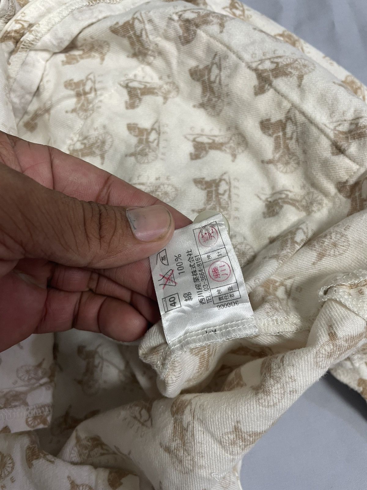 Celine Celine Pajamas Shirt Monogram vintage logo Size L / US 10 / IT 46 - 7 Thumbnail