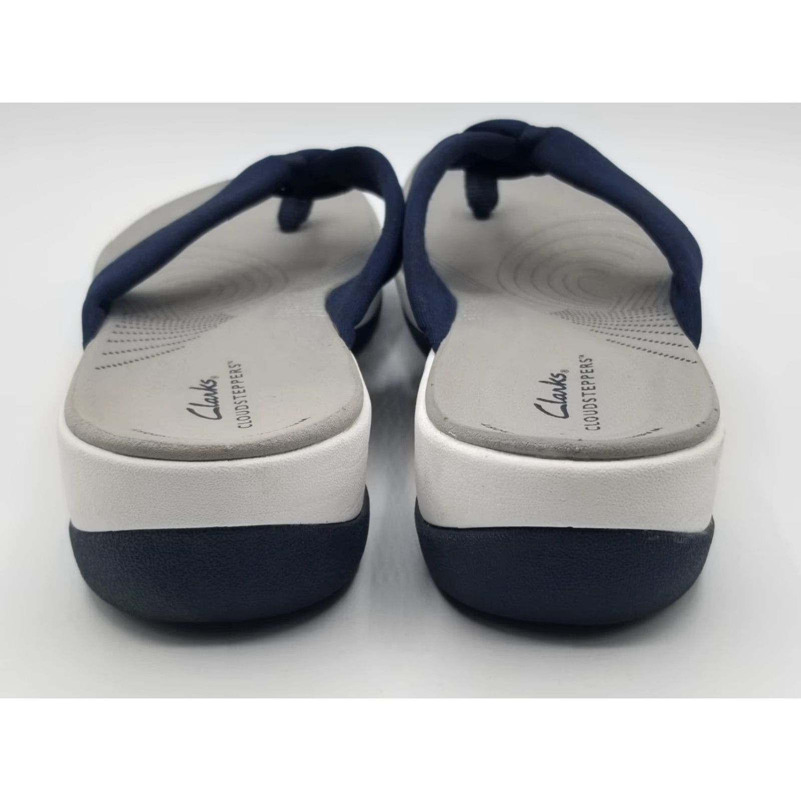 Clarks Clarks Cloudsteppers Women's Size 10 Blue Slip On Casual Comfort Sandals Size US 10 / IT 40 - 3 Thumbnail