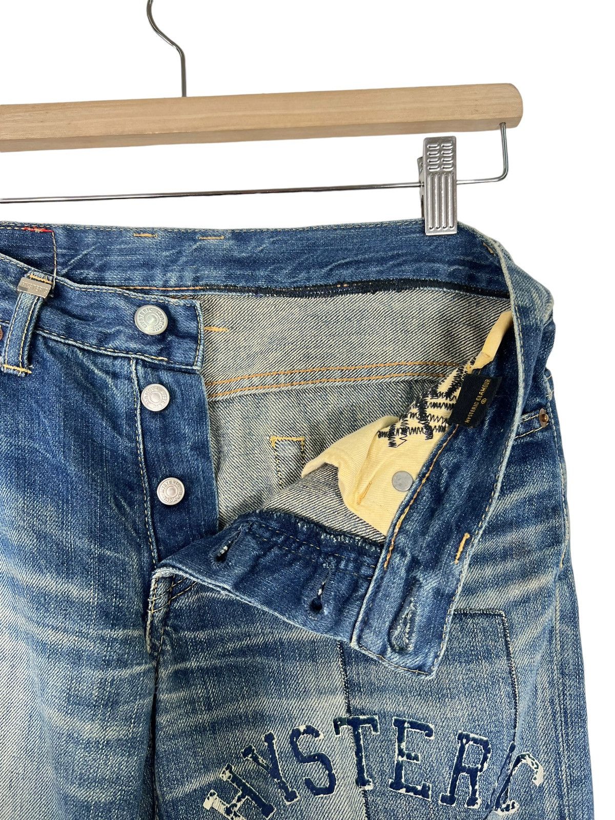 Hysteric Glamour 🔥 HYSTERIC GLAMOUR FLARE BLEACH WASH BOOTCUT Size US 30 / EU 46 - 12 Thumbnail