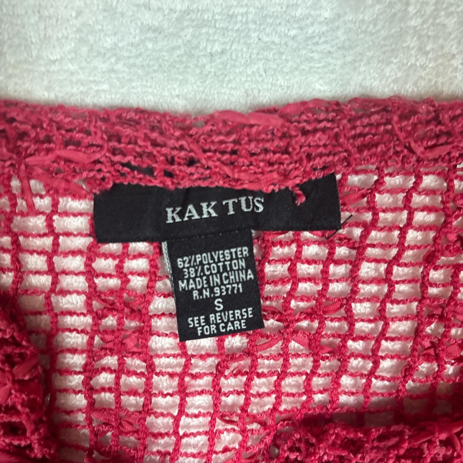 Other y2k pink crochet button up blouse Size S / US 4 / IT 40 - 5 Thumbnail