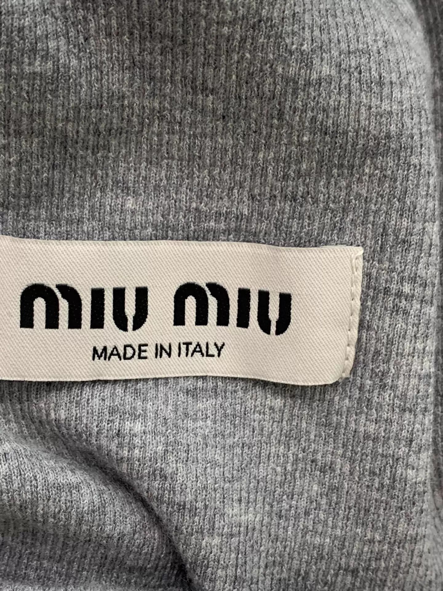 Miu Miu MIU MIU gray knit panelled white bustier dress 40 Size S / US 4 / IT 40 - 4 Thumbnail
