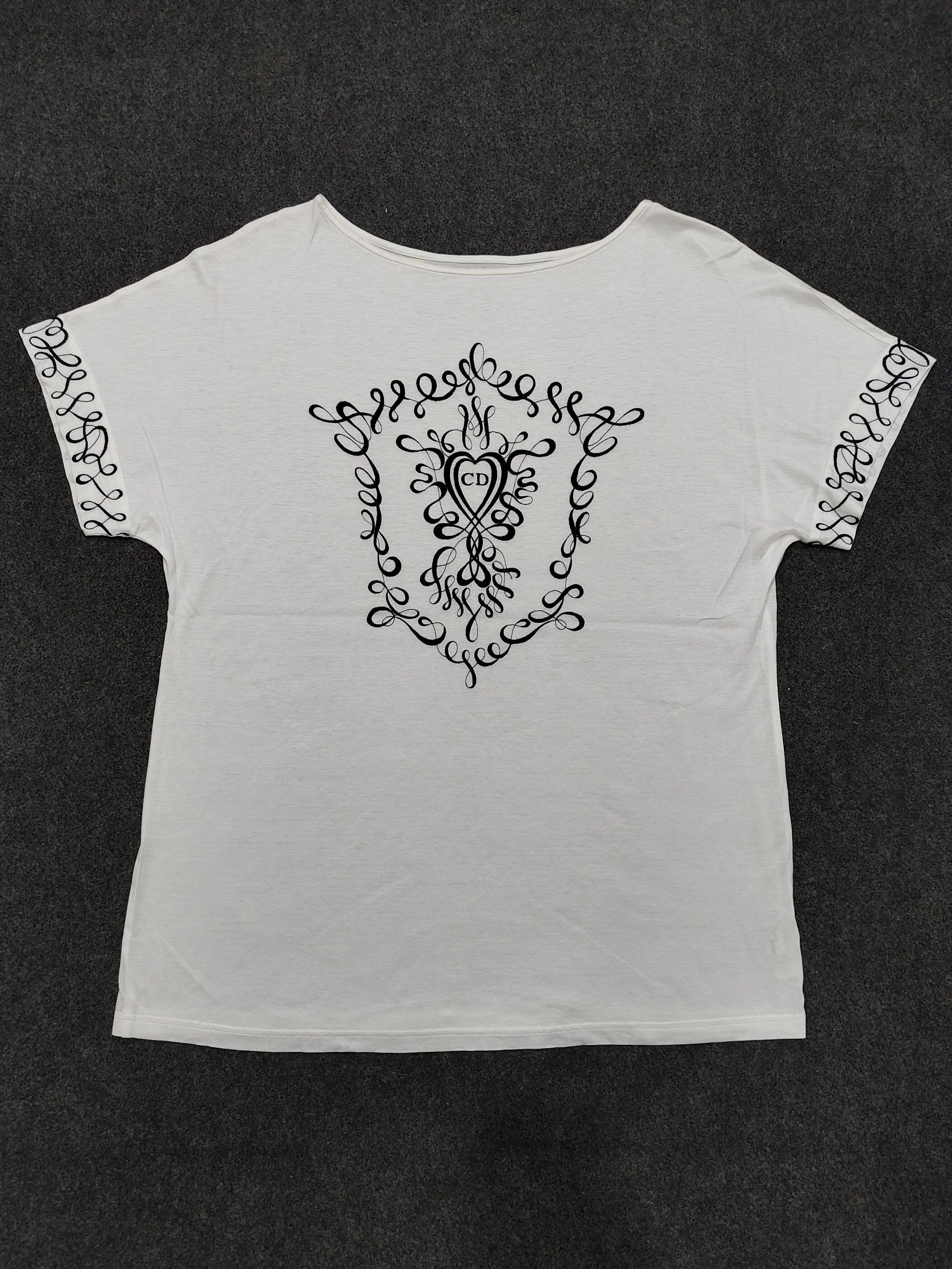 Christian Dior Monsieur Vtg Christian Dior💥Embroidered Logo Tshirt Size L / US 10 / IT 46 - 5 Thumbnail