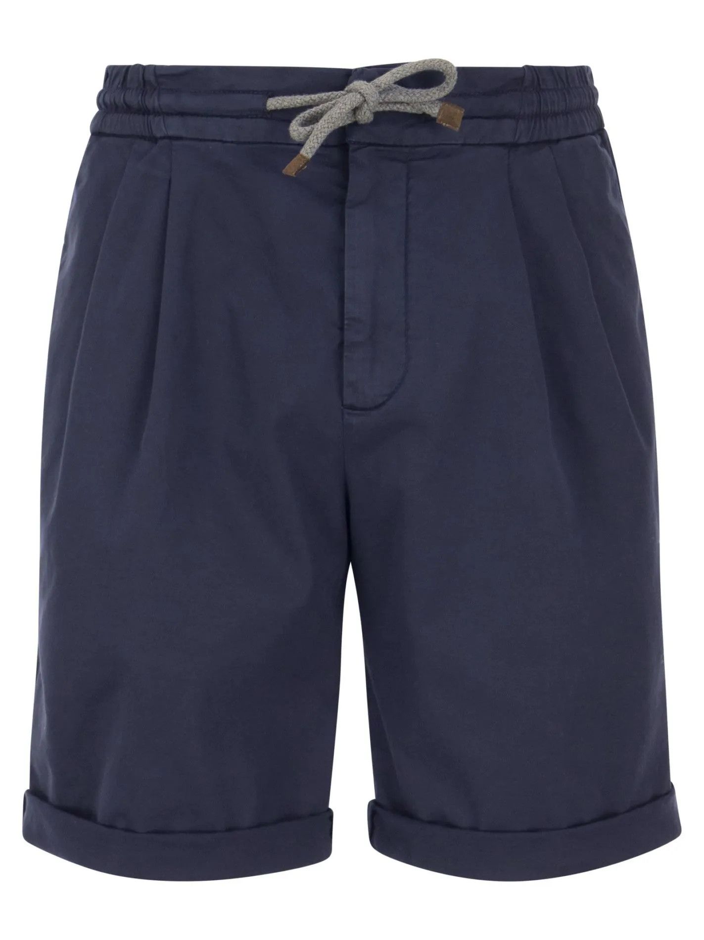 image of Brunello Cucinelli O1W1Db10524 Bermuda Shorts In Navy, Men's (Size 34)