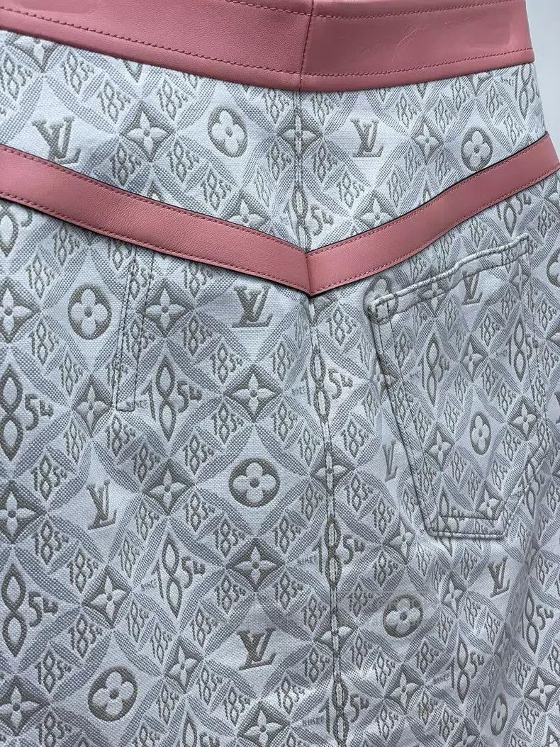 Louis Vuitton Louis Vuitton 1854 Collection Patchwork Skirt Size 33" - 4 Thumbnail