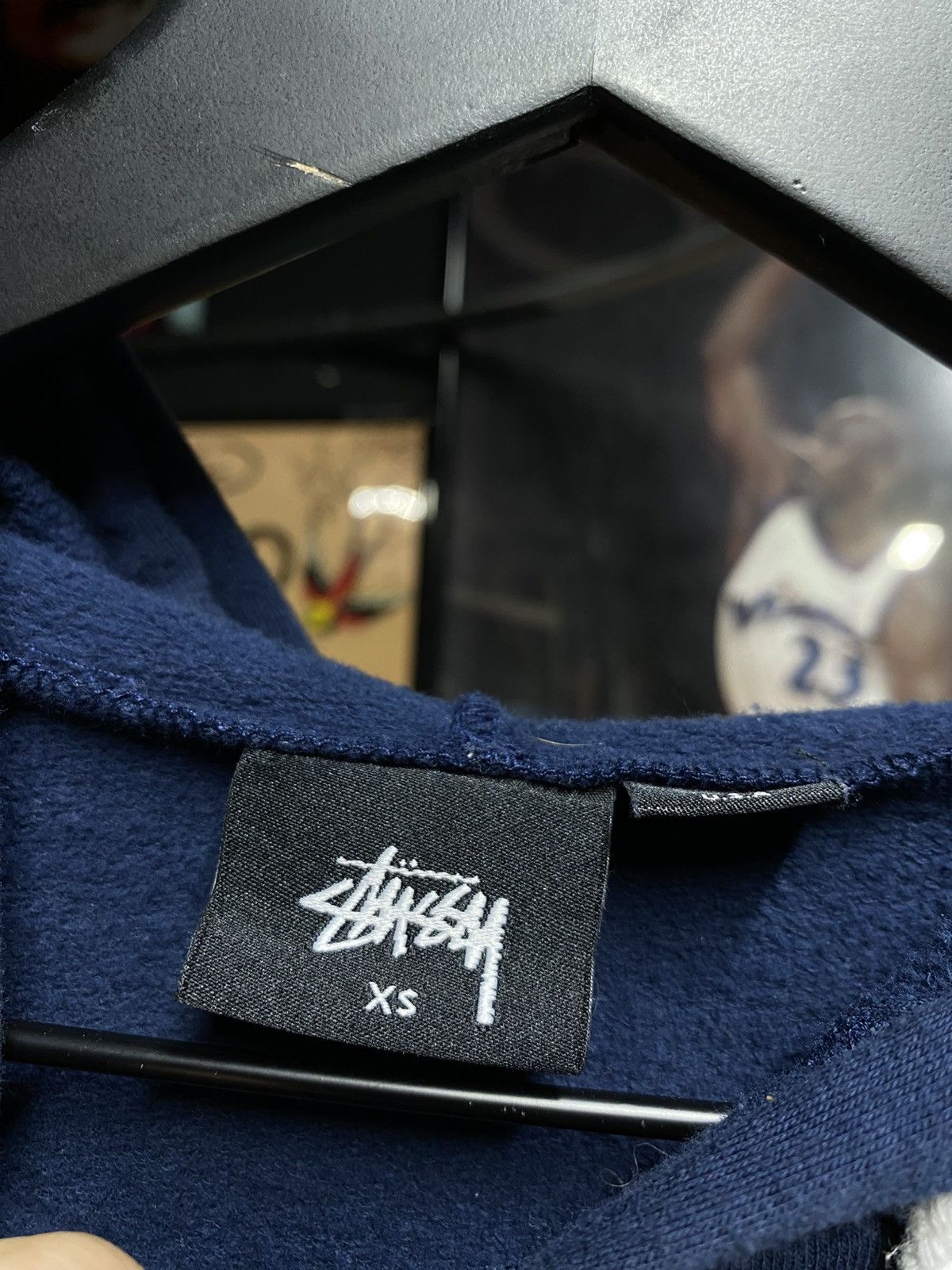 Stussy Stussy Spellout Blue Hoodie Preowned XSmall Size XS / US 0-2 / IT 36-38 - 3 Thumbnail