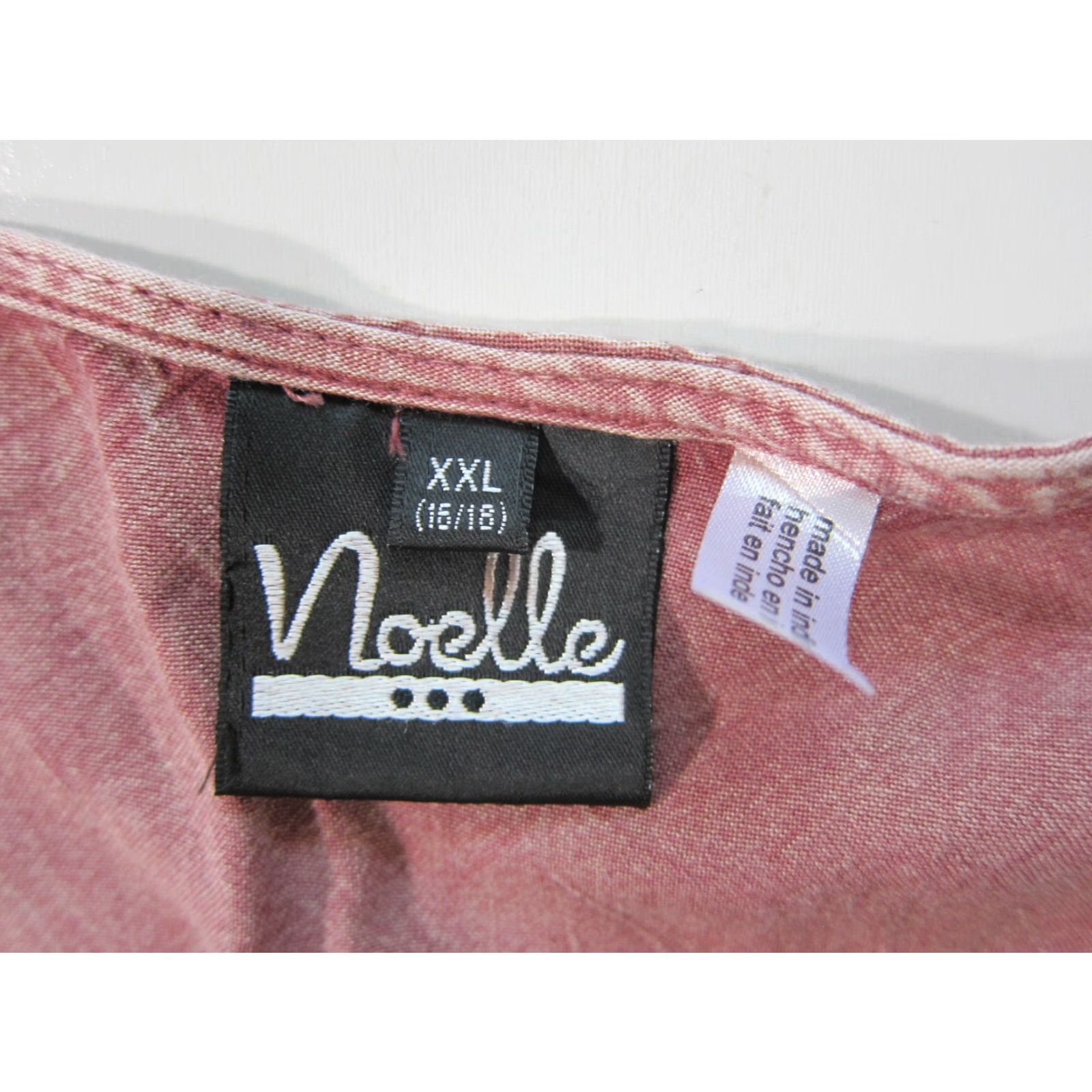 Pinko Noelle Pink Embroidered Lace Long Sleeve Tunic Blouse 2XL Womens Peasant Rayon XXL Size XXL / US 16-18 / IT 52-54 - 3 Thumbnail