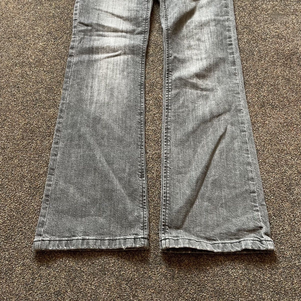 Vintage Vintage Y2K Baggy Wide Leg Jeans Distressed Skate Graphic 33 Size 33" - 3 Thumbnail