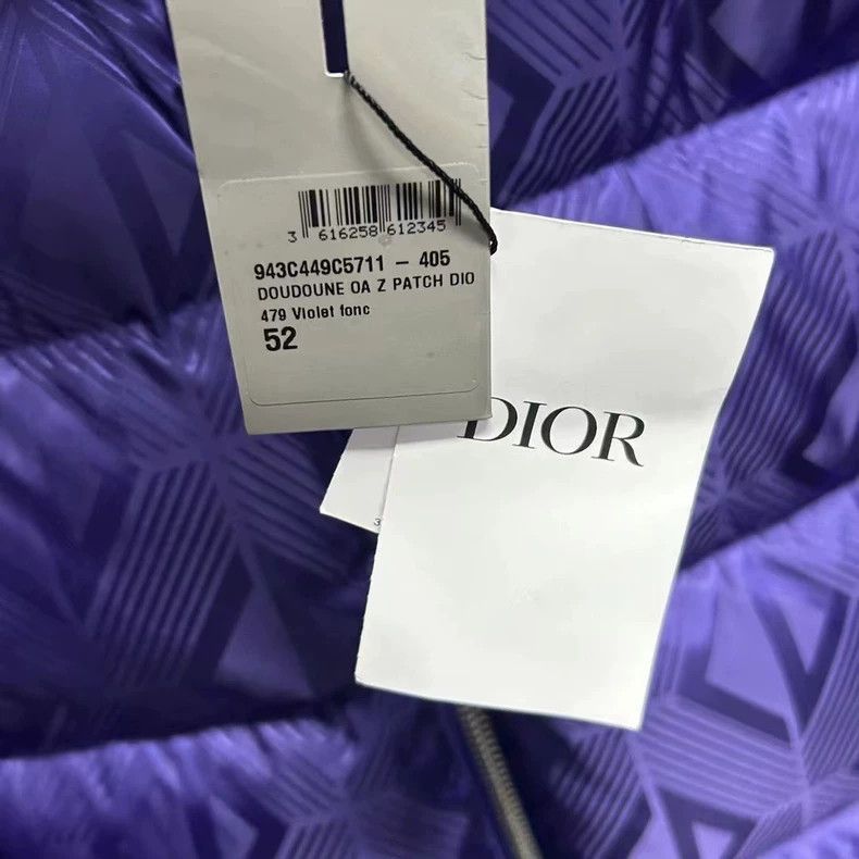 Dior Dior The latest purple full-print pattern logo down jacket Size US L / EU 52-54 / 3 - 4 Thumbnail