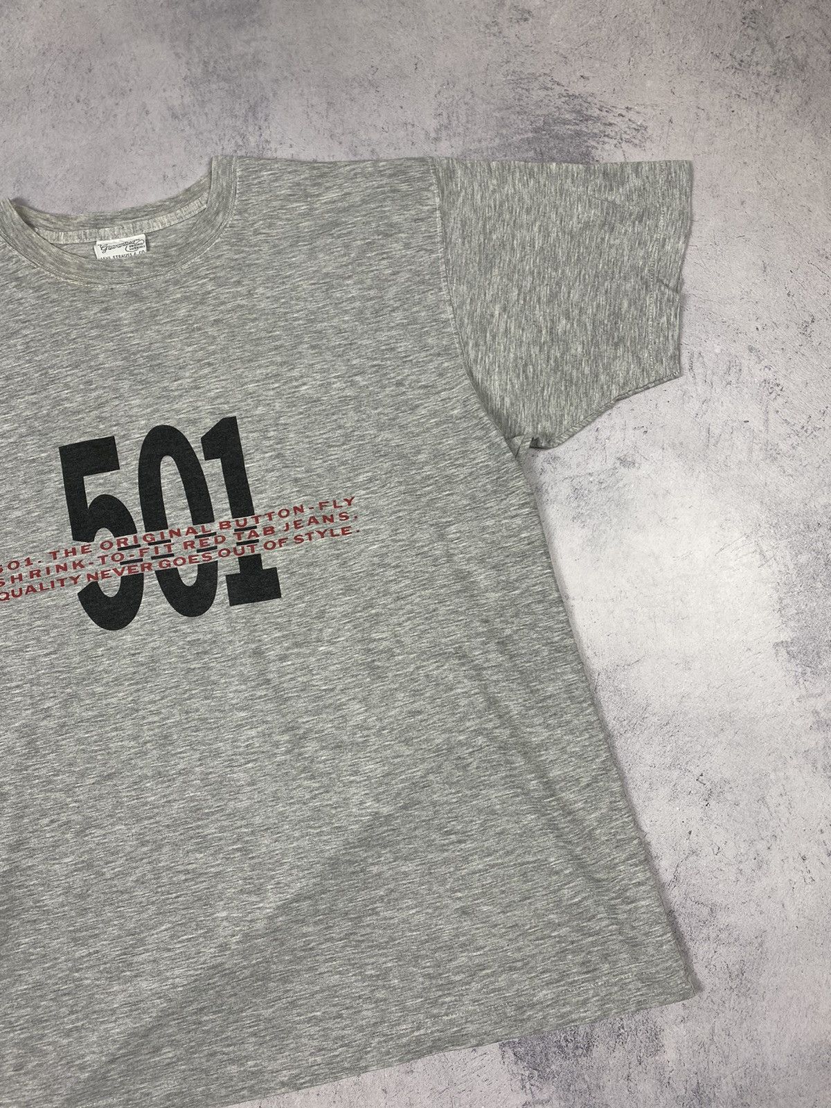 Levi's × Vintage Vintage Levis 501 Big Logo Single Stitch Tee 80s Size US L / EU 52-54 / 3 - 4 Thumbnail