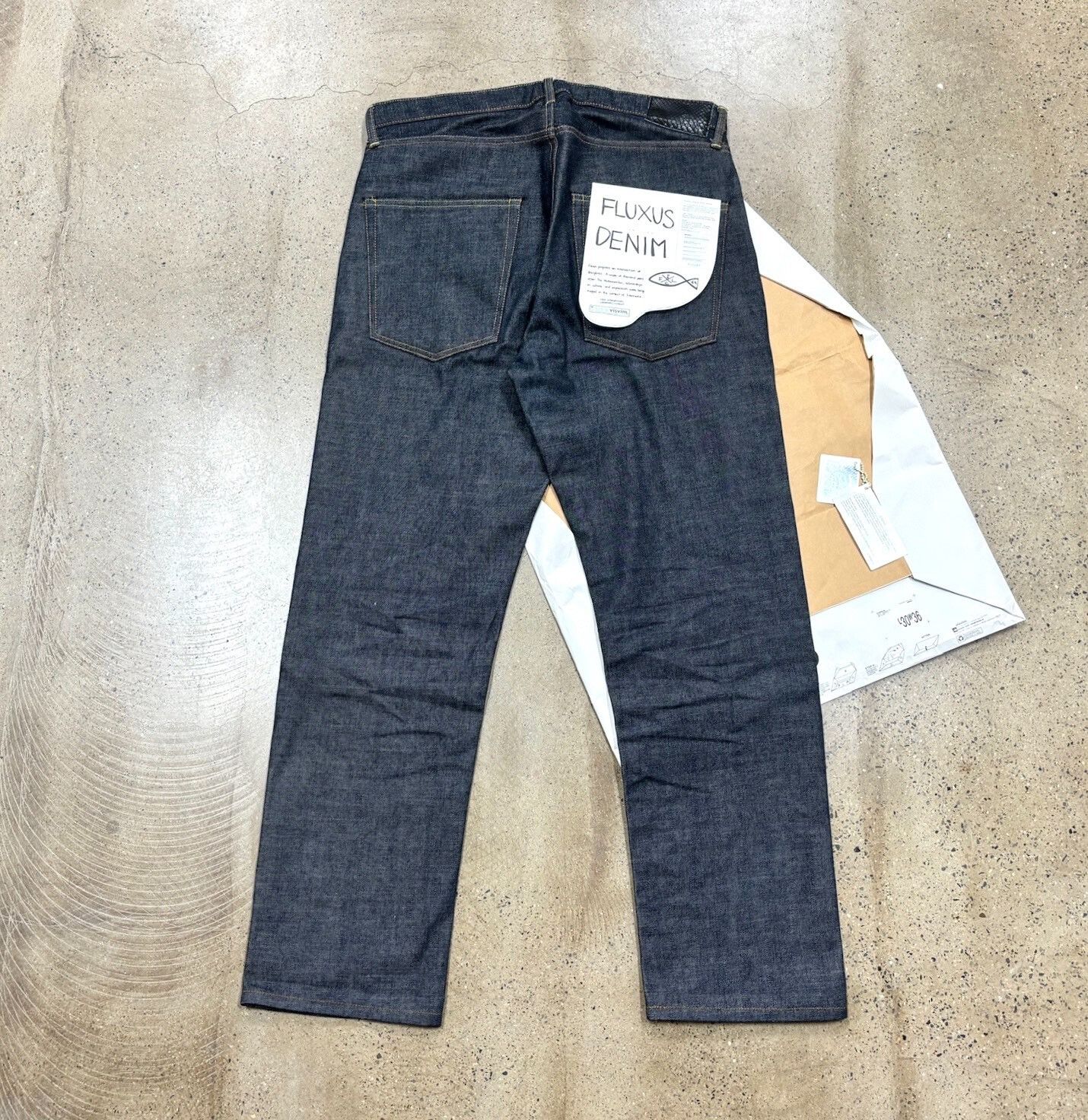 Visvim Visvim Fluxus Unwashed Denim Pants Size US 36 / EU 52 - 1 Thumbnail