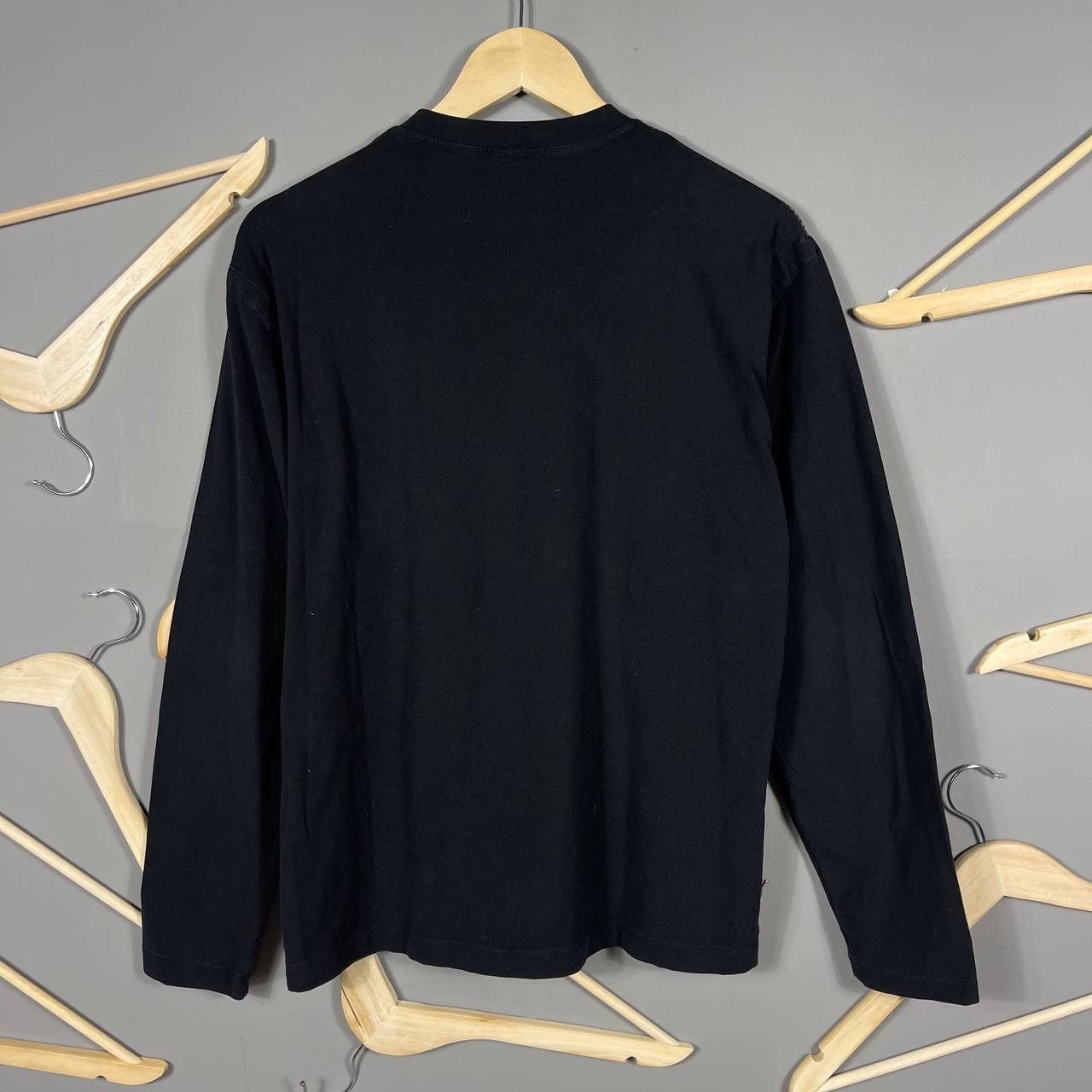 Gianfranco Ferre × Vintage Gianfranco Ferré Striped Logo Long Sleeve Tee Size US M / EU 48-50 / 2 - 6 Thumbnail