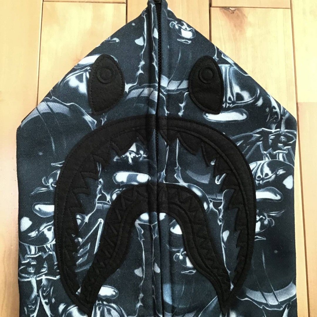 Bape BAPE APE HEAD GRAFFITI SHARK FULL ZIP HOODIE a bathing ape Size US M / EU 48-50 / 2 - 2 Thumbnail