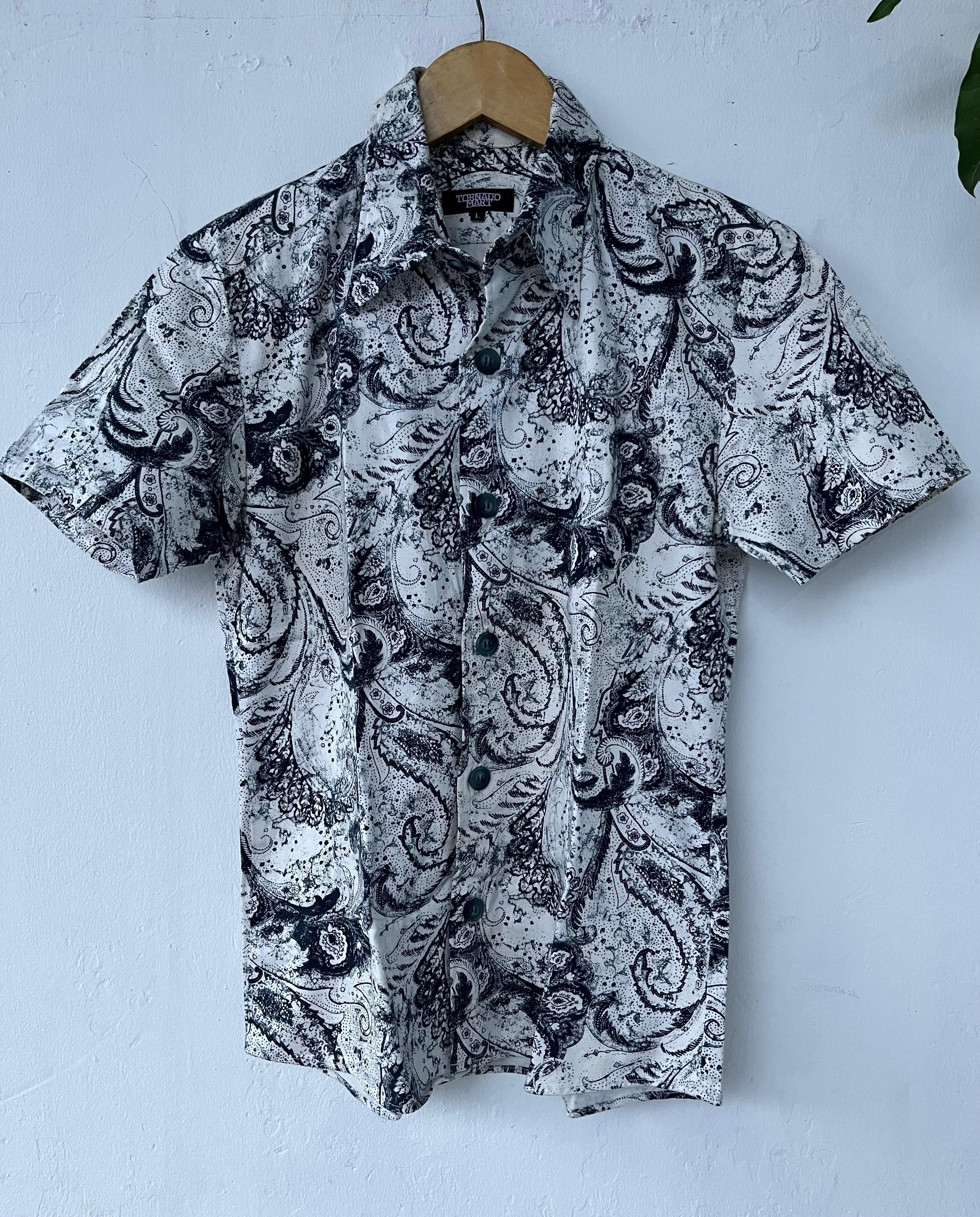 Tornado Mart Tornado Mart Paisley Button Ups Shirts Size US L / EU 52-54 / 3 - 1 Thumbnail