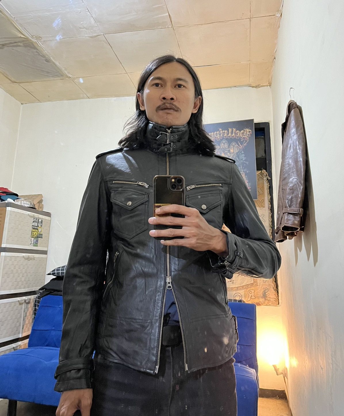 JACKROSE Jackrose riders leather jacket double zipper Size US M / EU 48-50 / 2 - 15 Thumbnail