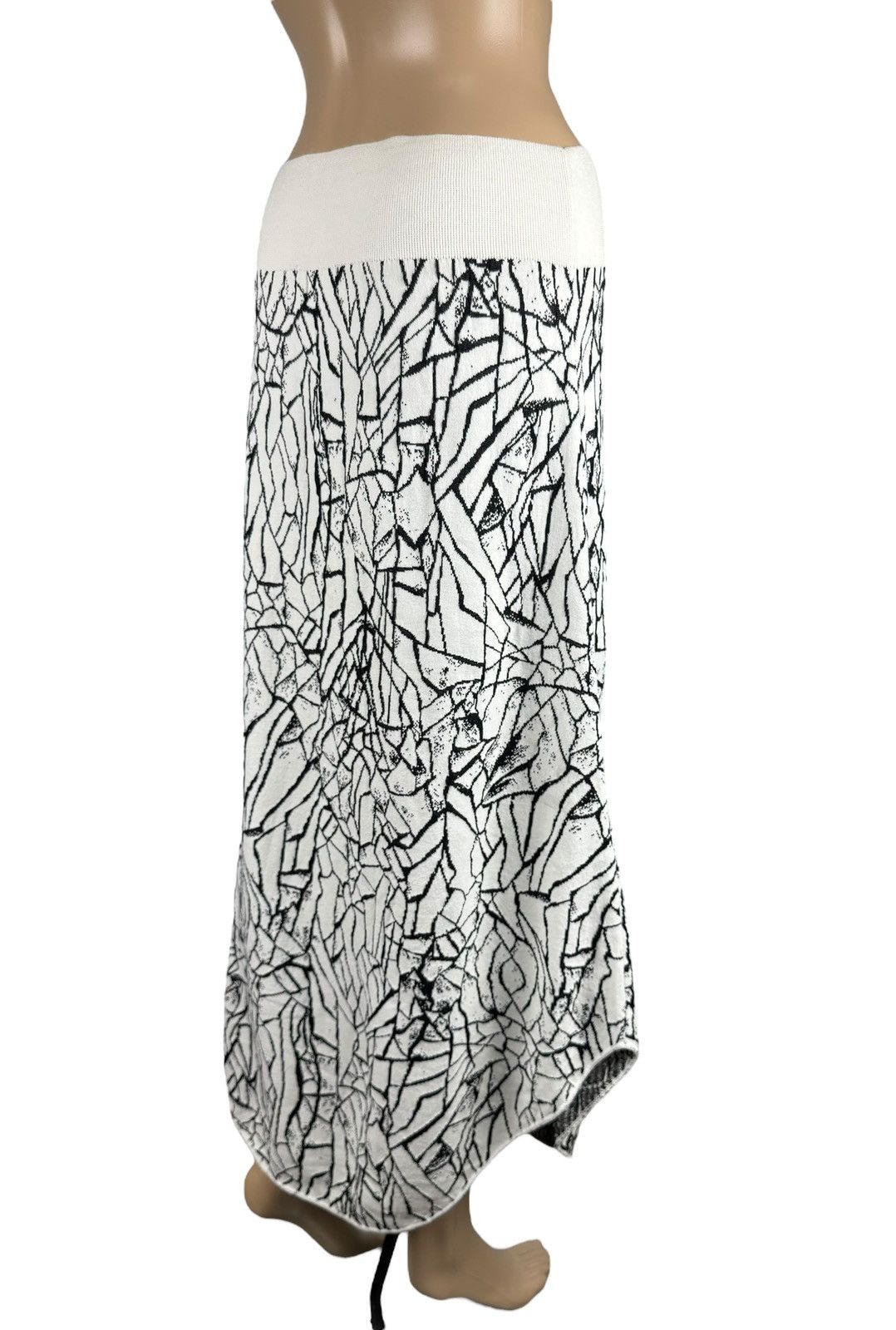 Sarah Pacini Sarah Pacini Maxi Knit Skirt Cotton-Viscose Avant Garde Size 30" / US 8 / IT 44 - 6 Thumbnail