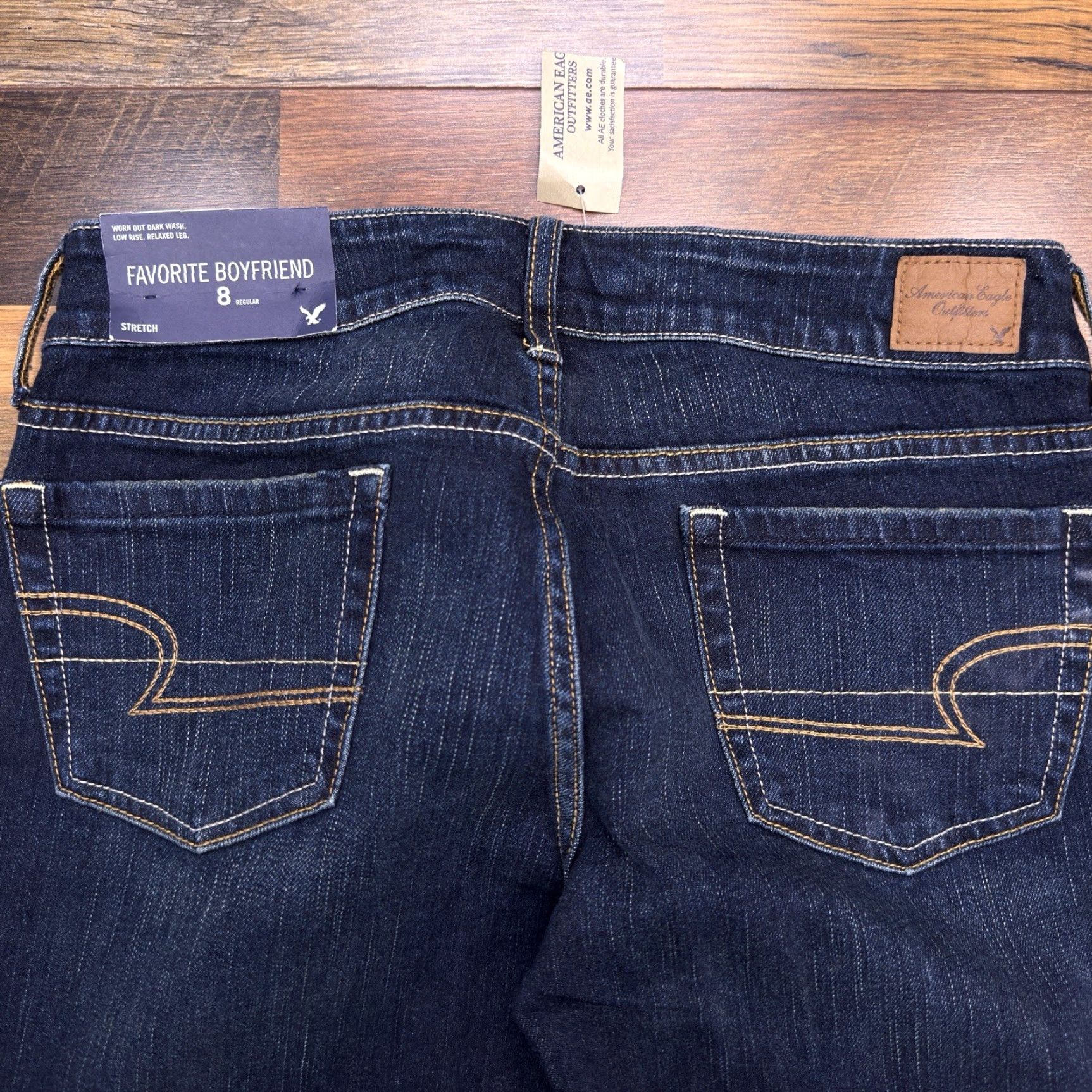 American Eagle Outfitters American Eagle Boyfriend Jeans Womens 8 Regular Low Rose New Size 30" / US 8 / IT 44 - 6 Thumbnail