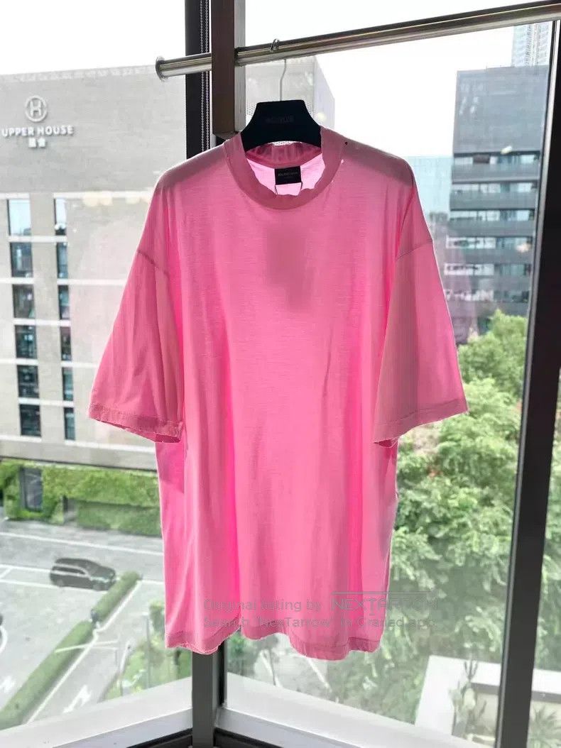 Balenciaga Balenciaga Pink Short Sleeve Size US S / EU 44-46 / 1 - 1 Thumbnail