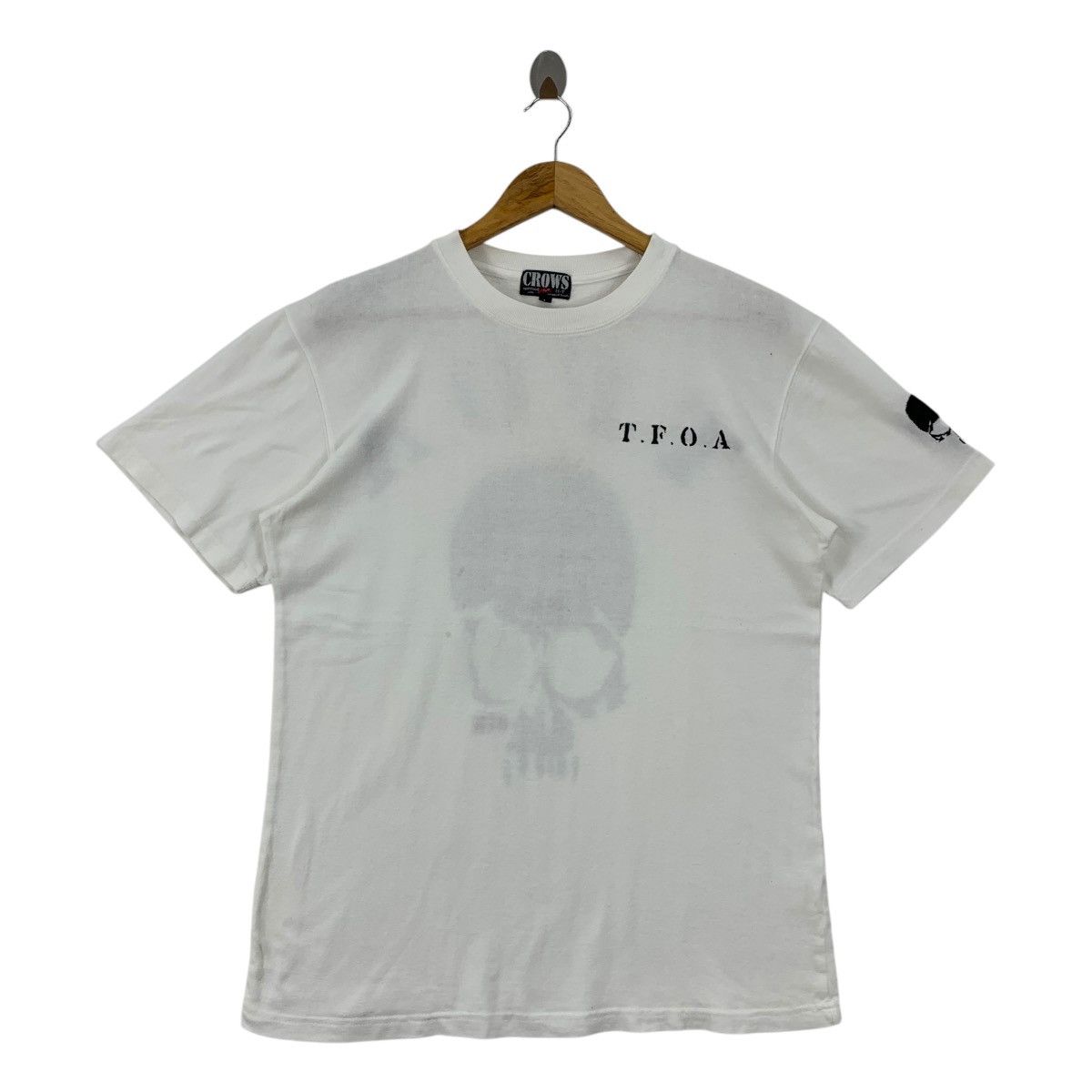 Vintage Vintage TFOA the crows big skull printed backhit tee Size US L / EU 52-54 / 3 - 2 Thumbnail